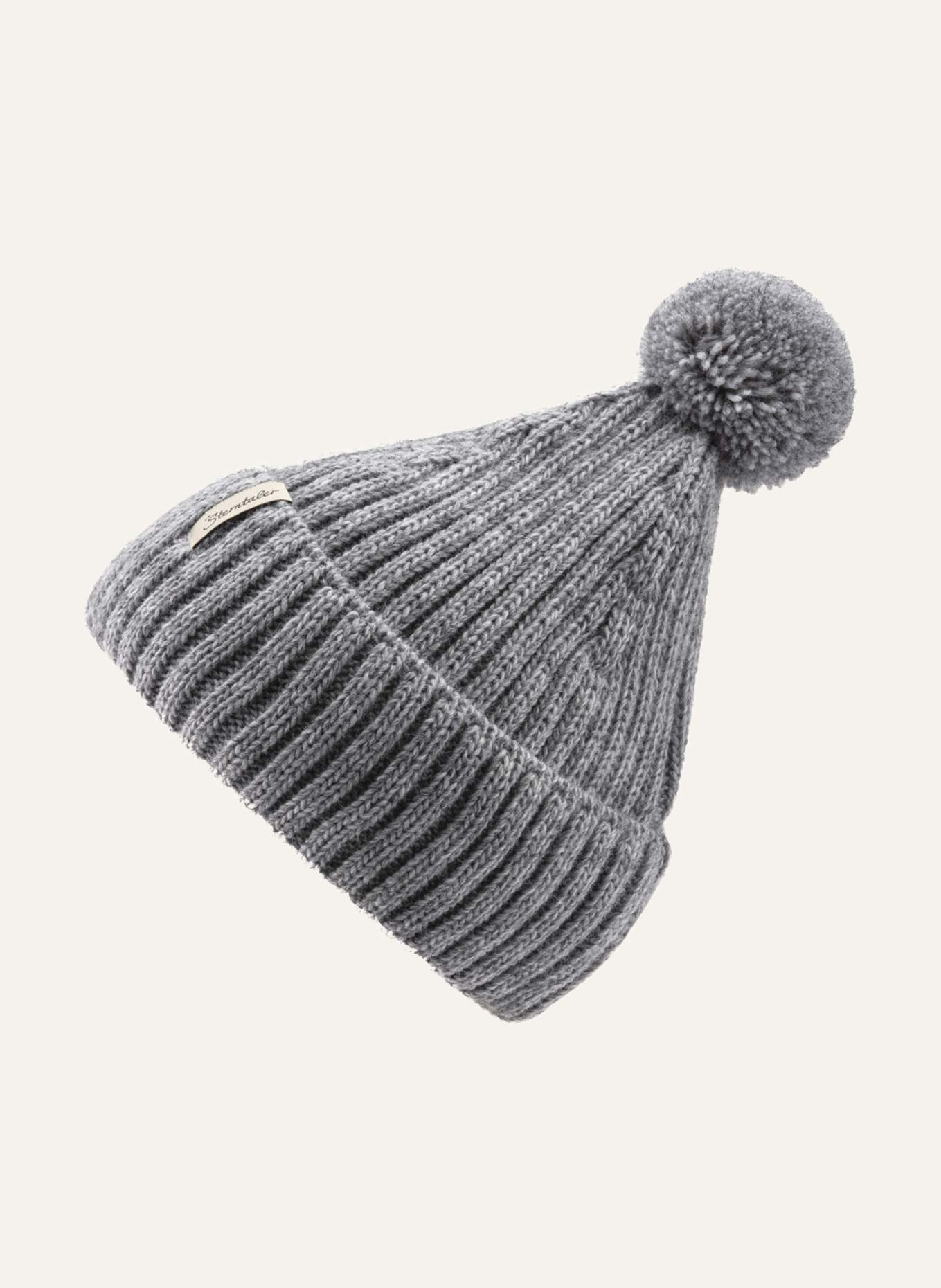 Sterntaler Strickmütze Melange: SILBER