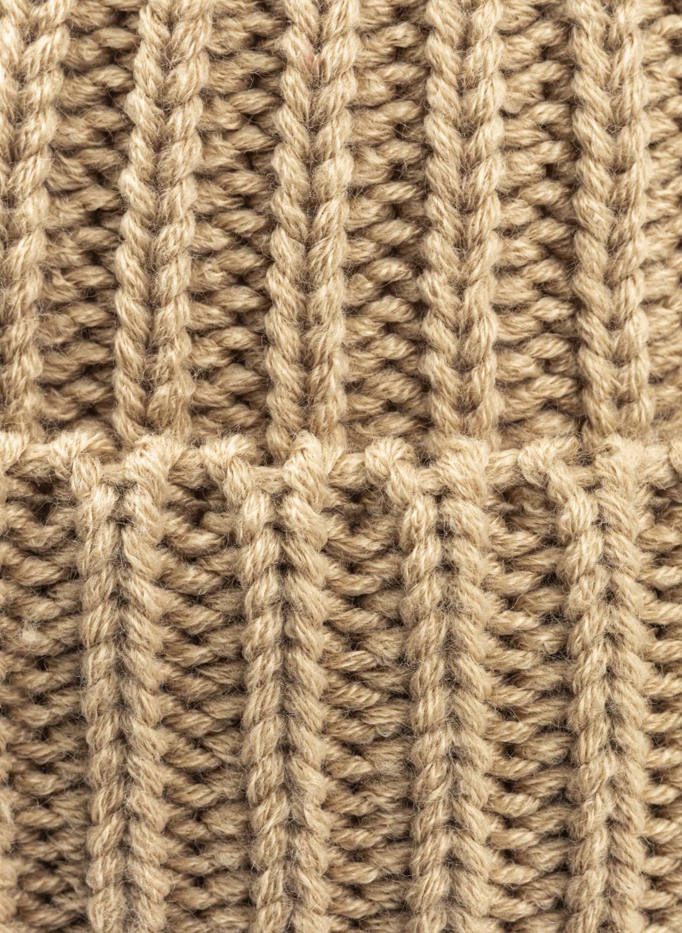 Sterntaler Strickmütze Umschlag: BEIGE