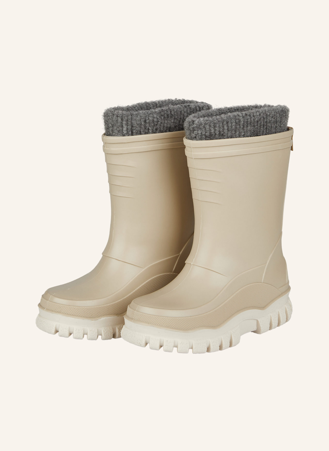 Sterntaler Gummistiefel uni gefüttert: BEIGE