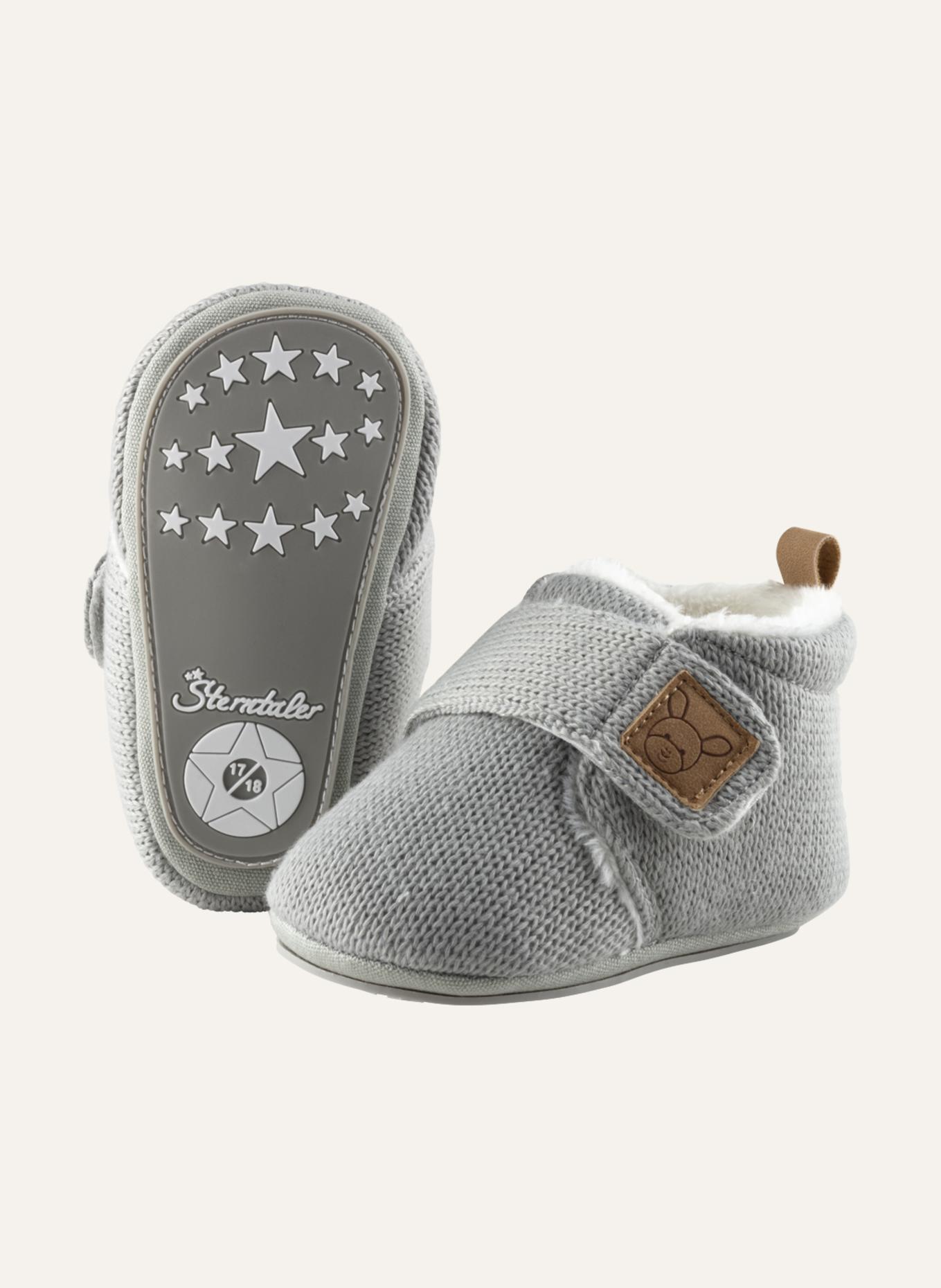 Sterntaler Babykrabbelschuh Strick: BLAUGRAU