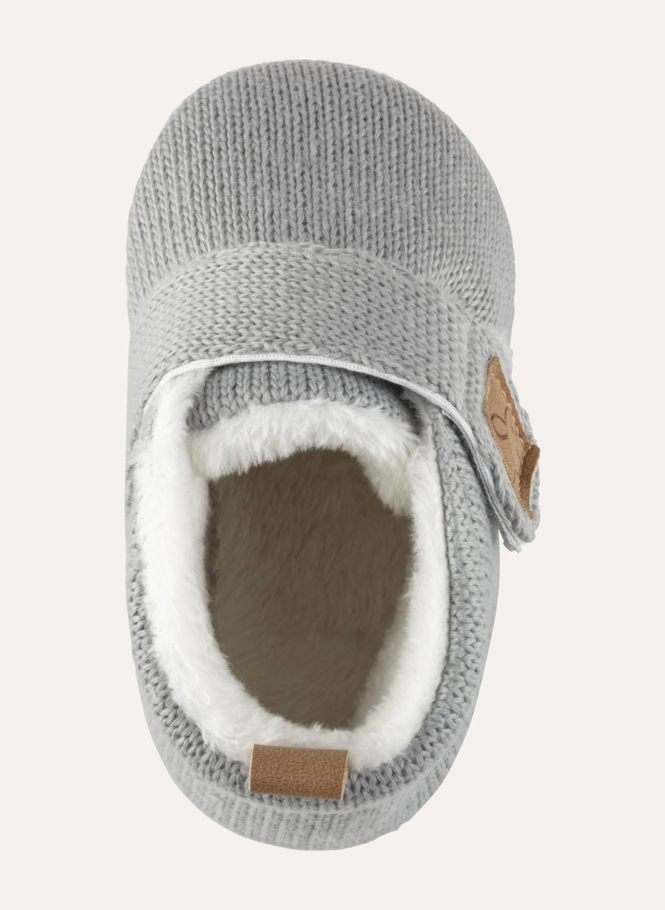 Sterntaler Babykrabbelschuh Strick: BLAUGRAU