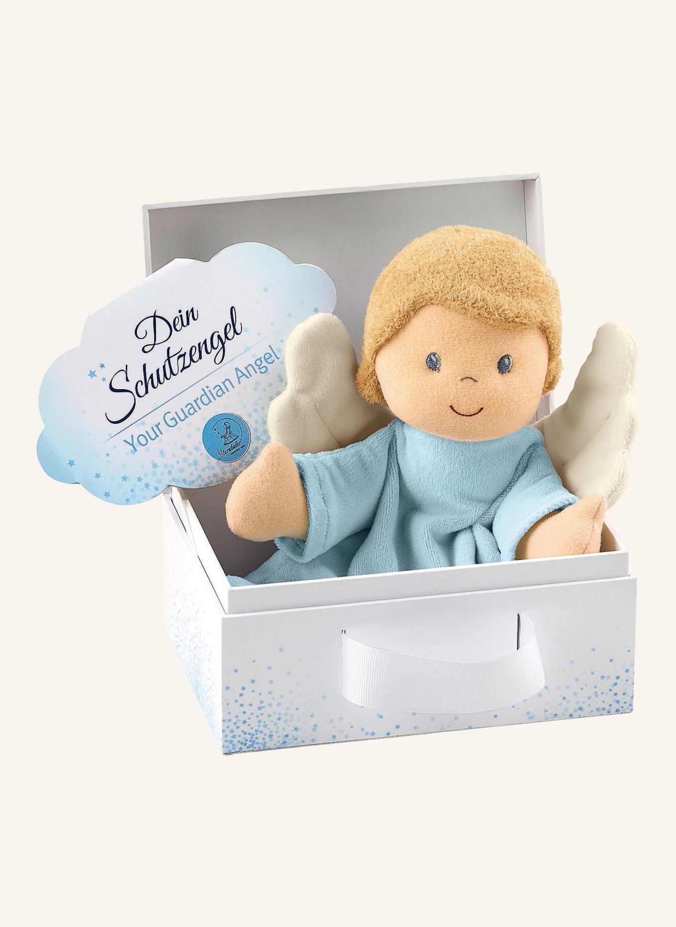 Sterntaler Schmusetuch M Schutzengel: WEISS
