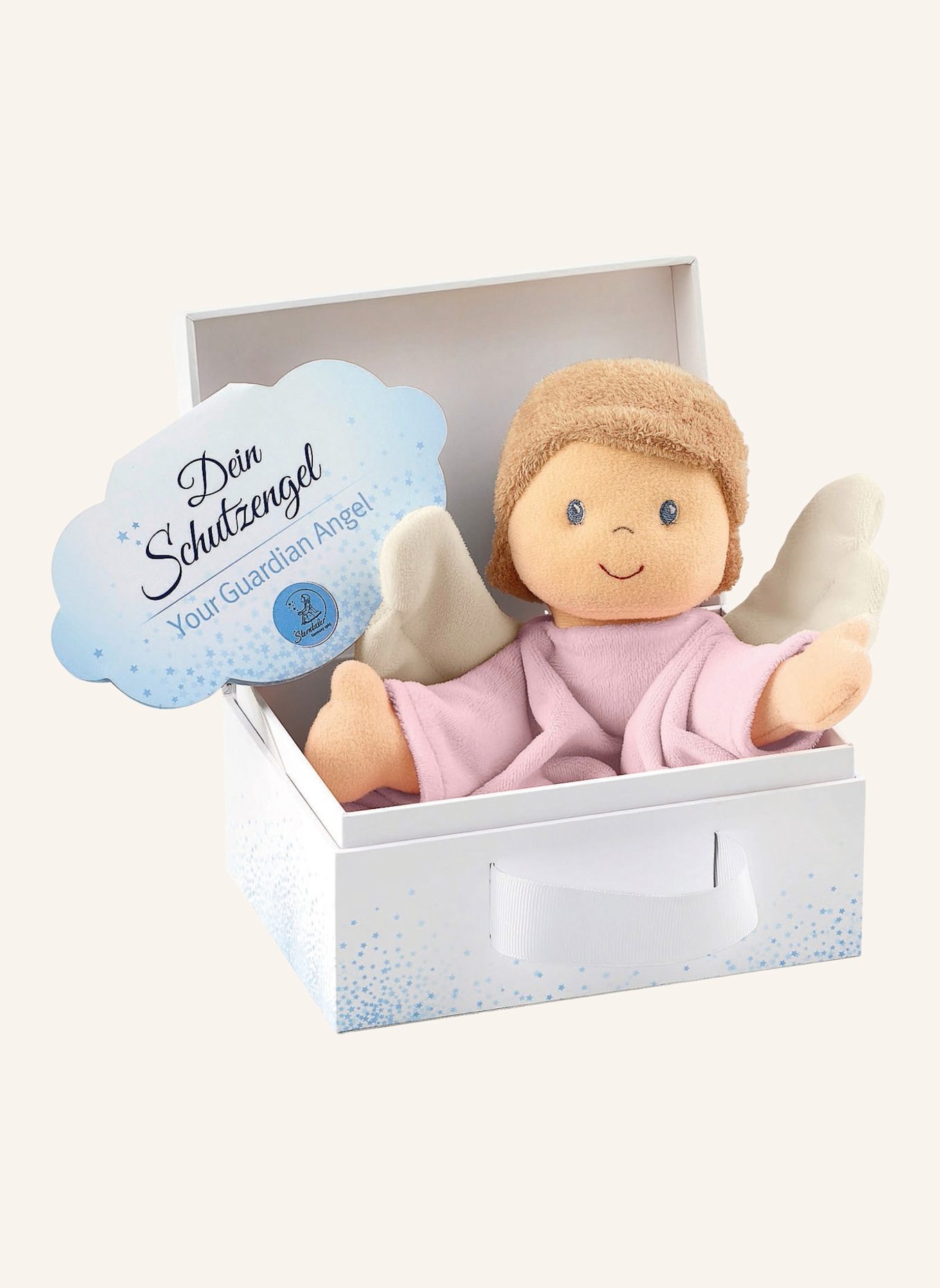 Sterntaler Schmusetuch M Schutzengel: WEISS