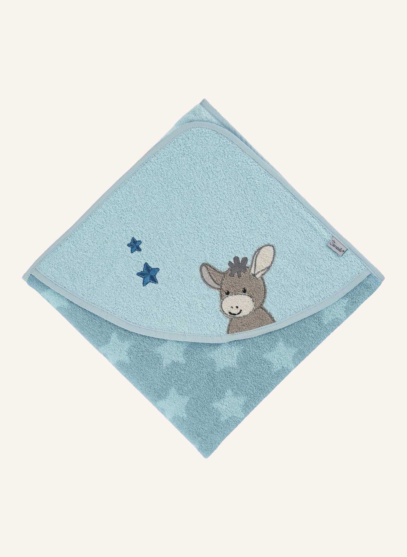 Sterntaler Kapuzenbadetuch 100 x 100 cm Emmi: BLAU