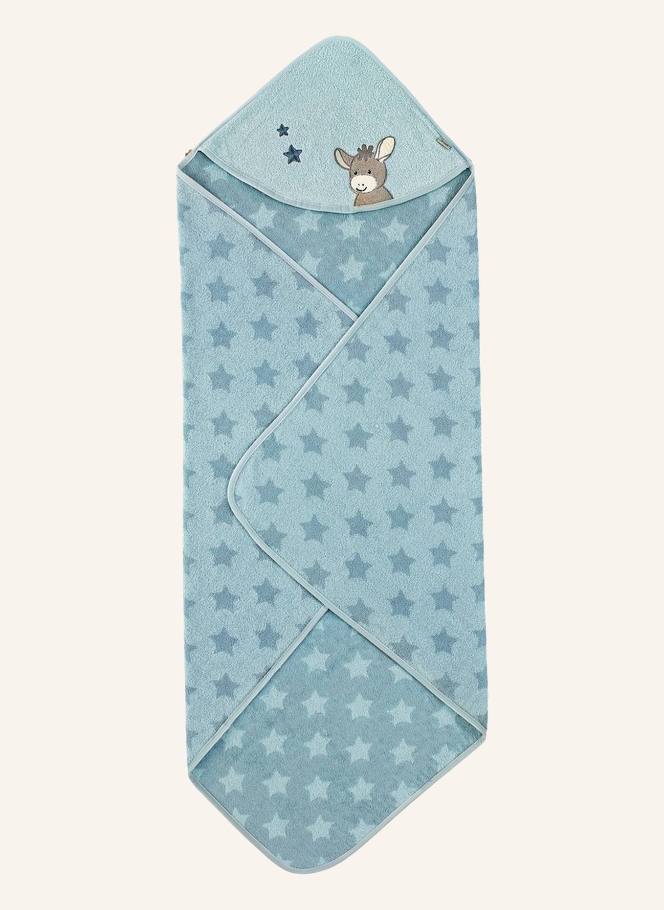 Sterntaler Kapuzenbadetuch 100 x 100 cm Emmi: BLAU