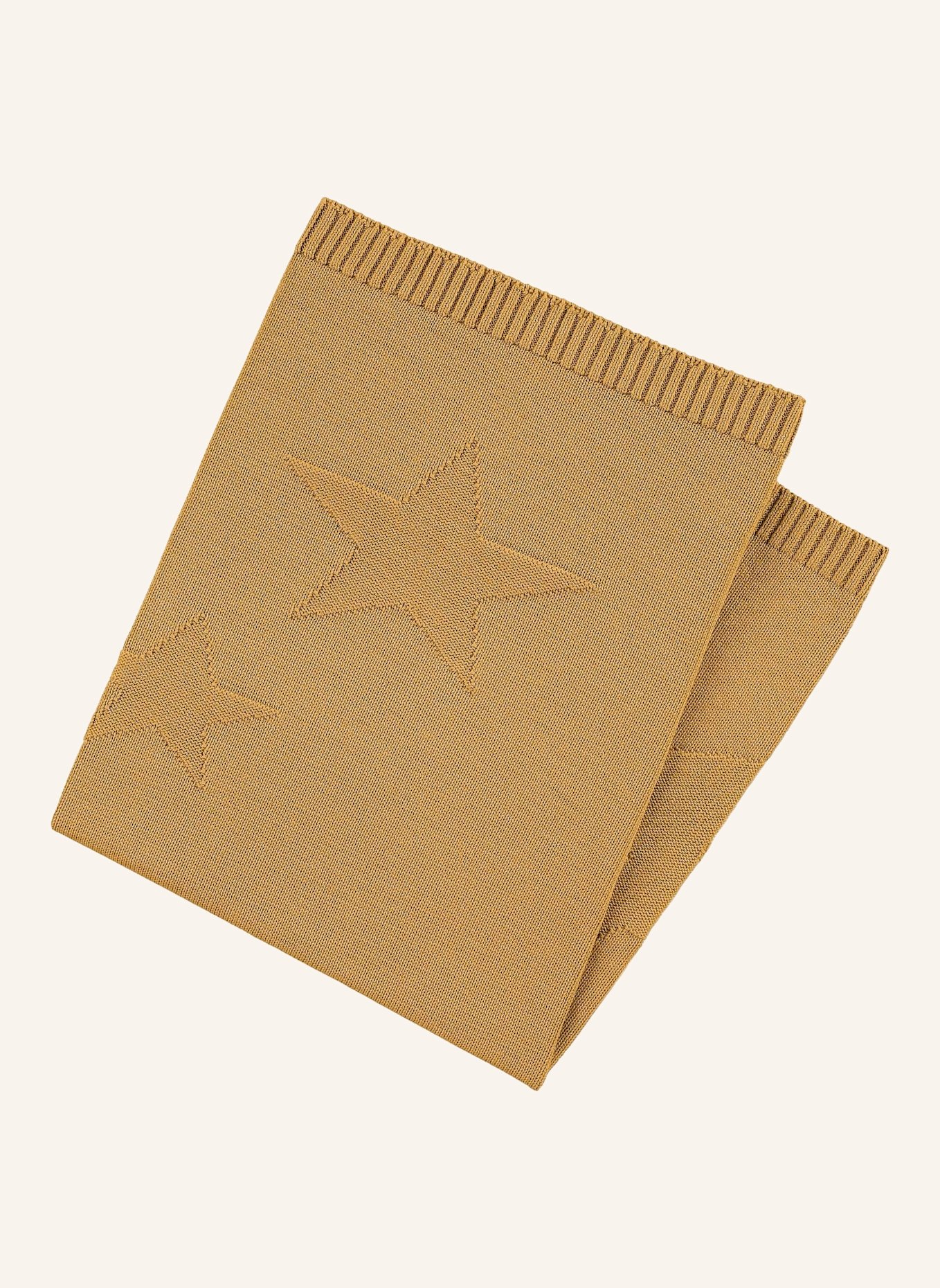 Sterntaler Strick-Schmusedecke: GELB