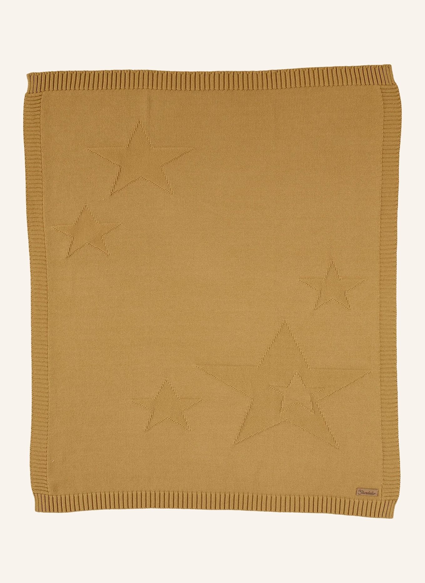 Sterntaler Strick-Schmusedecke: GELB