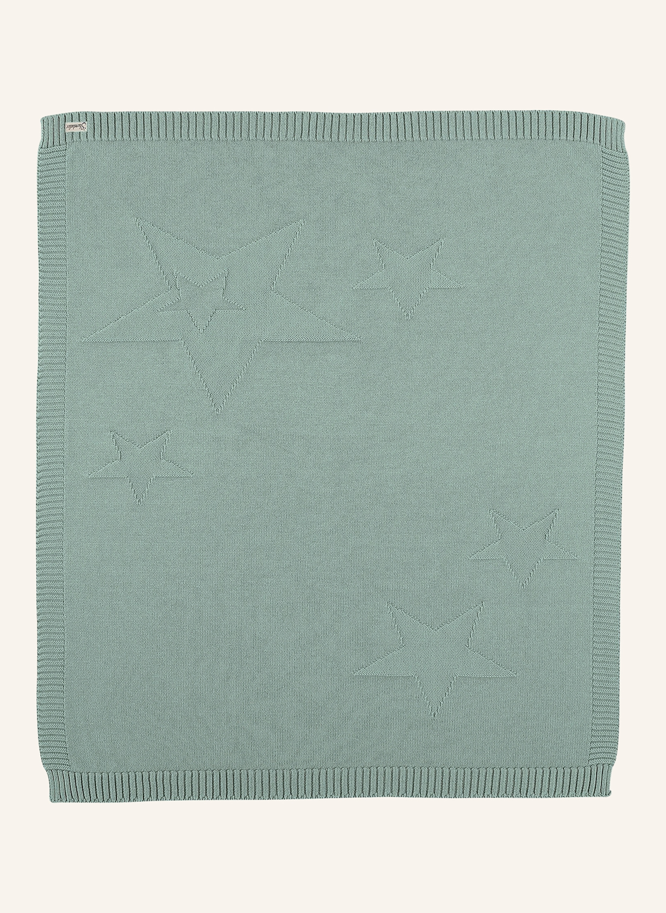 Sterntaler Strick-Schmusedecke: HELLGRÜN