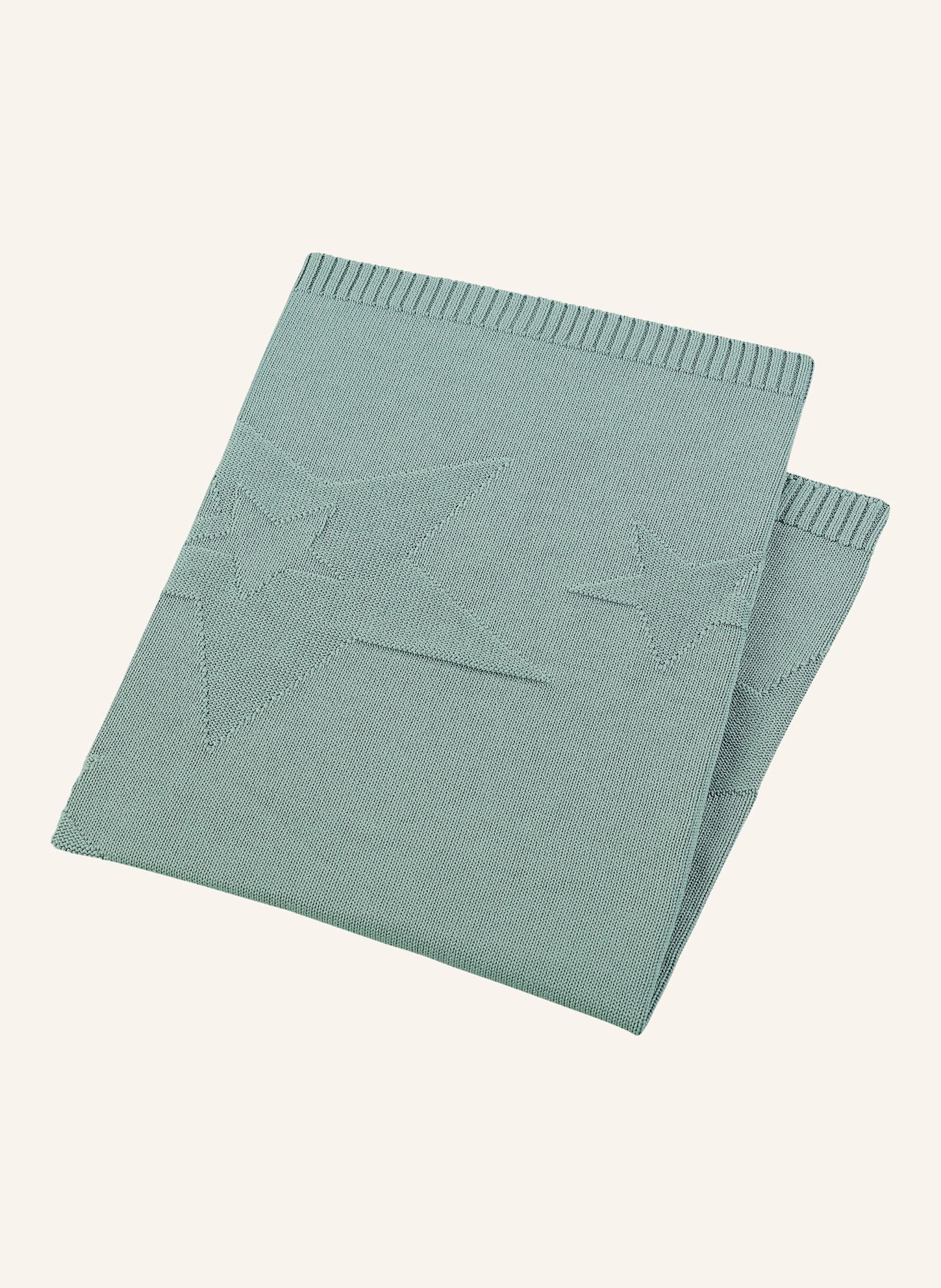 Sterntaler Strick-Schmusedecke: HELLGRÜN