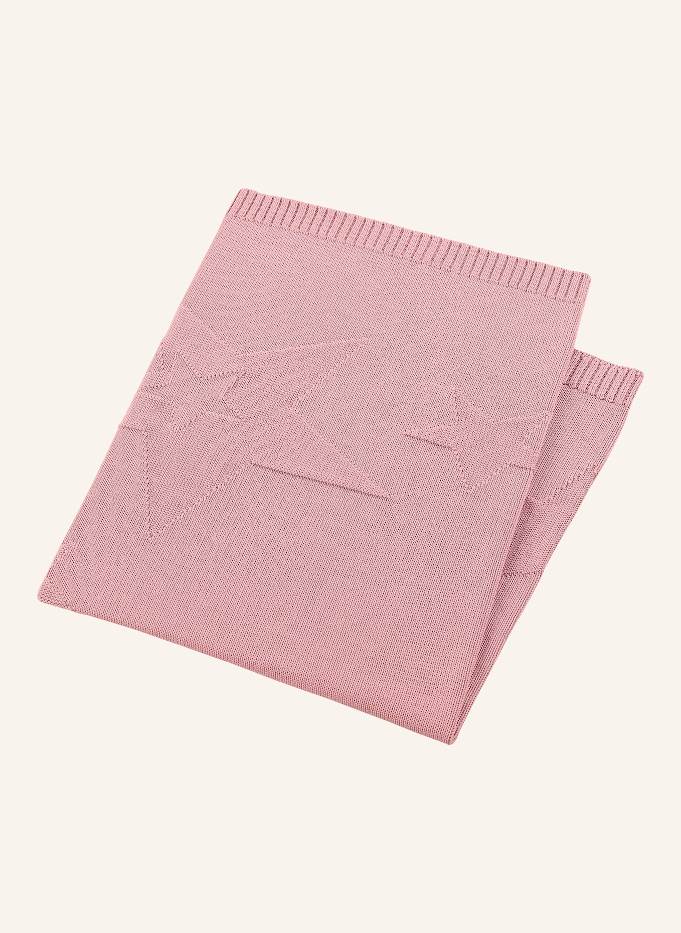 Sterntaler Strick-Schmusedecke: ROSA
