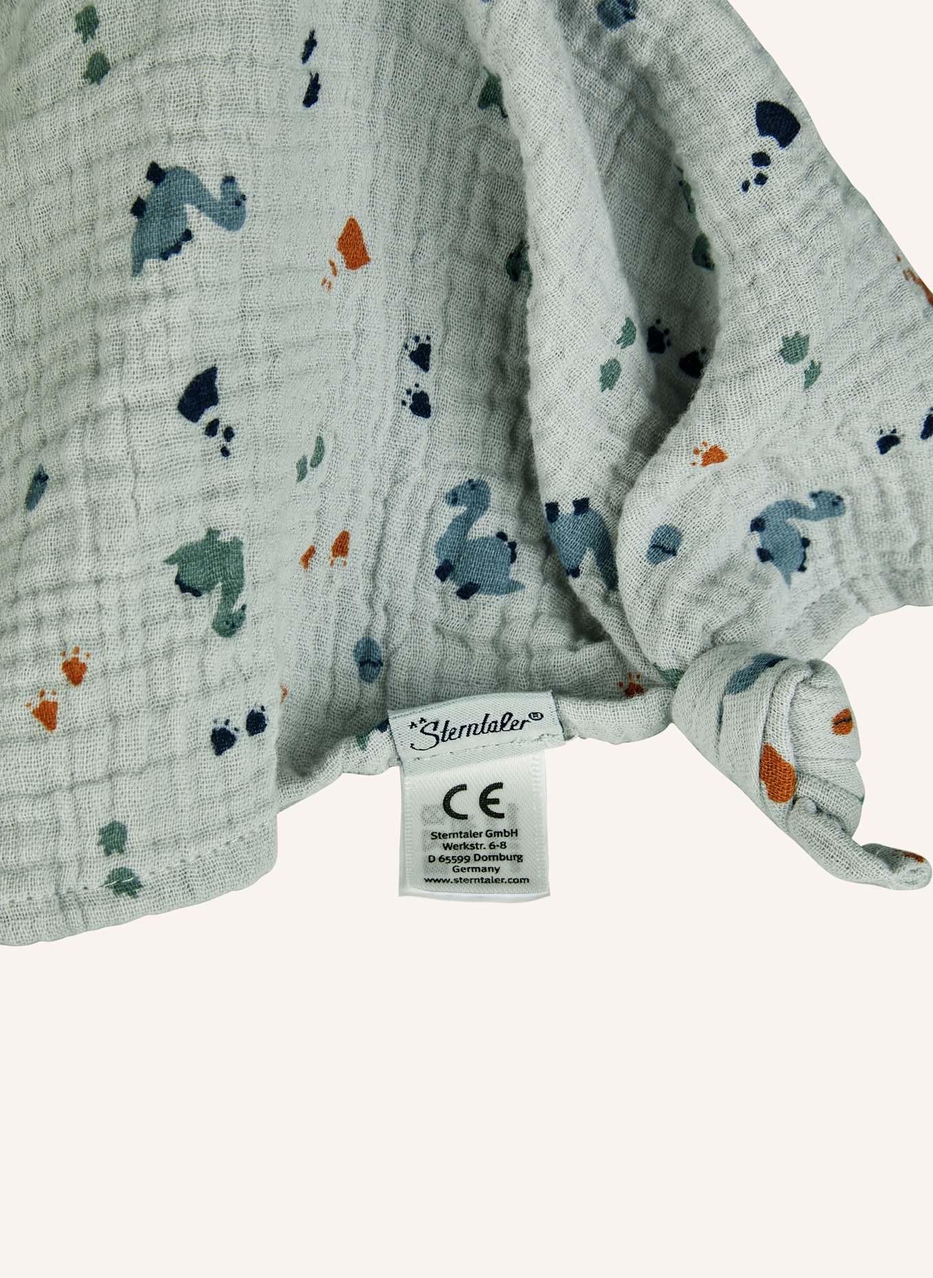 Sterntaler Schmusetuch L DINO Rexi: HELLBLAU