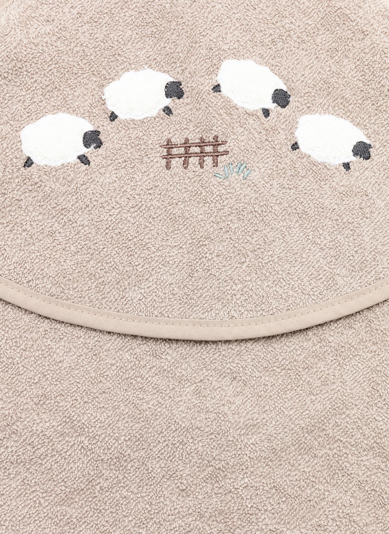 Sterntaler Kapuzenbadetuch 80x80 Flocke: BEIGE