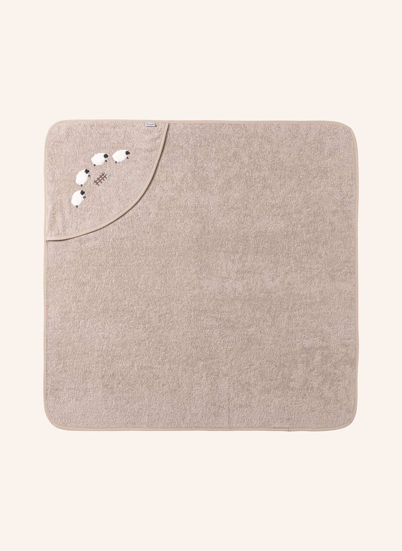 Sterntaler Kapuzenbadetuch 80x80 Flocke: BEIGE
