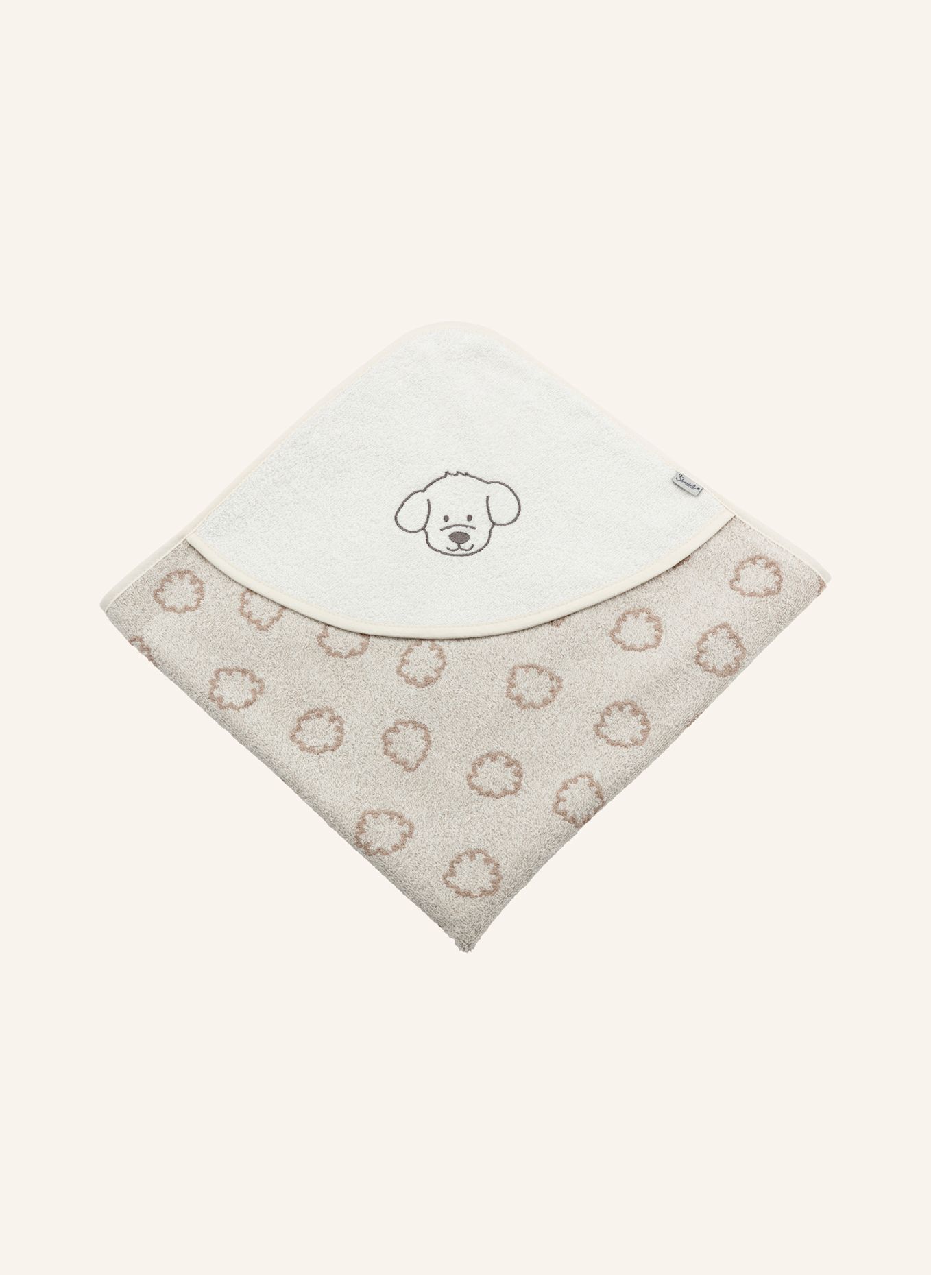 Sterntaler Kapuzenbadetuch 80x80 Lucky: BEIGE