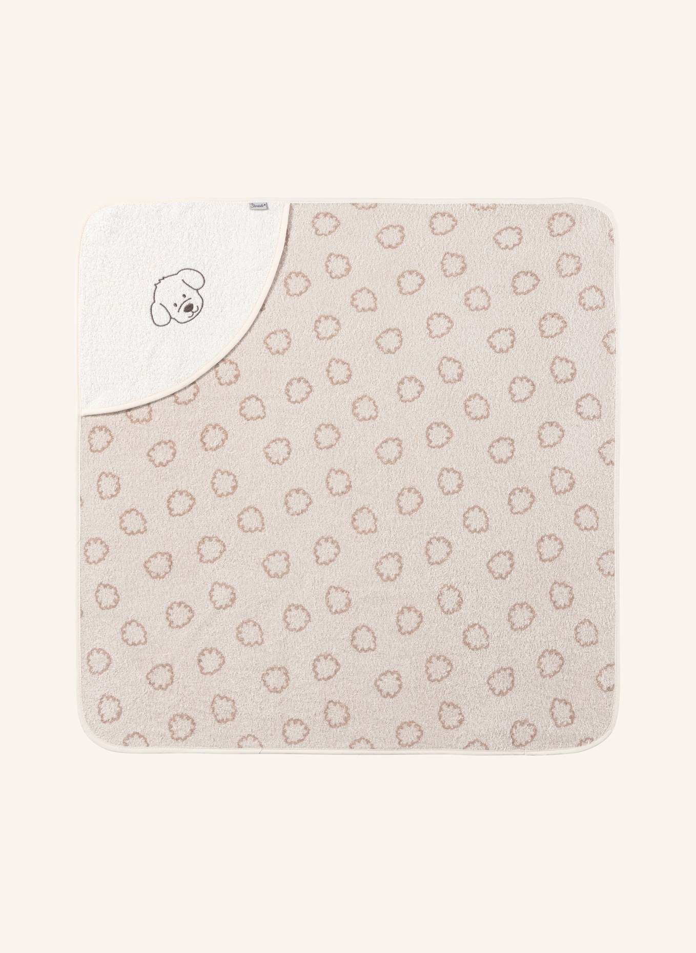 Sterntaler Kapuzenbadetuch 80x80 Lucky: BEIGE