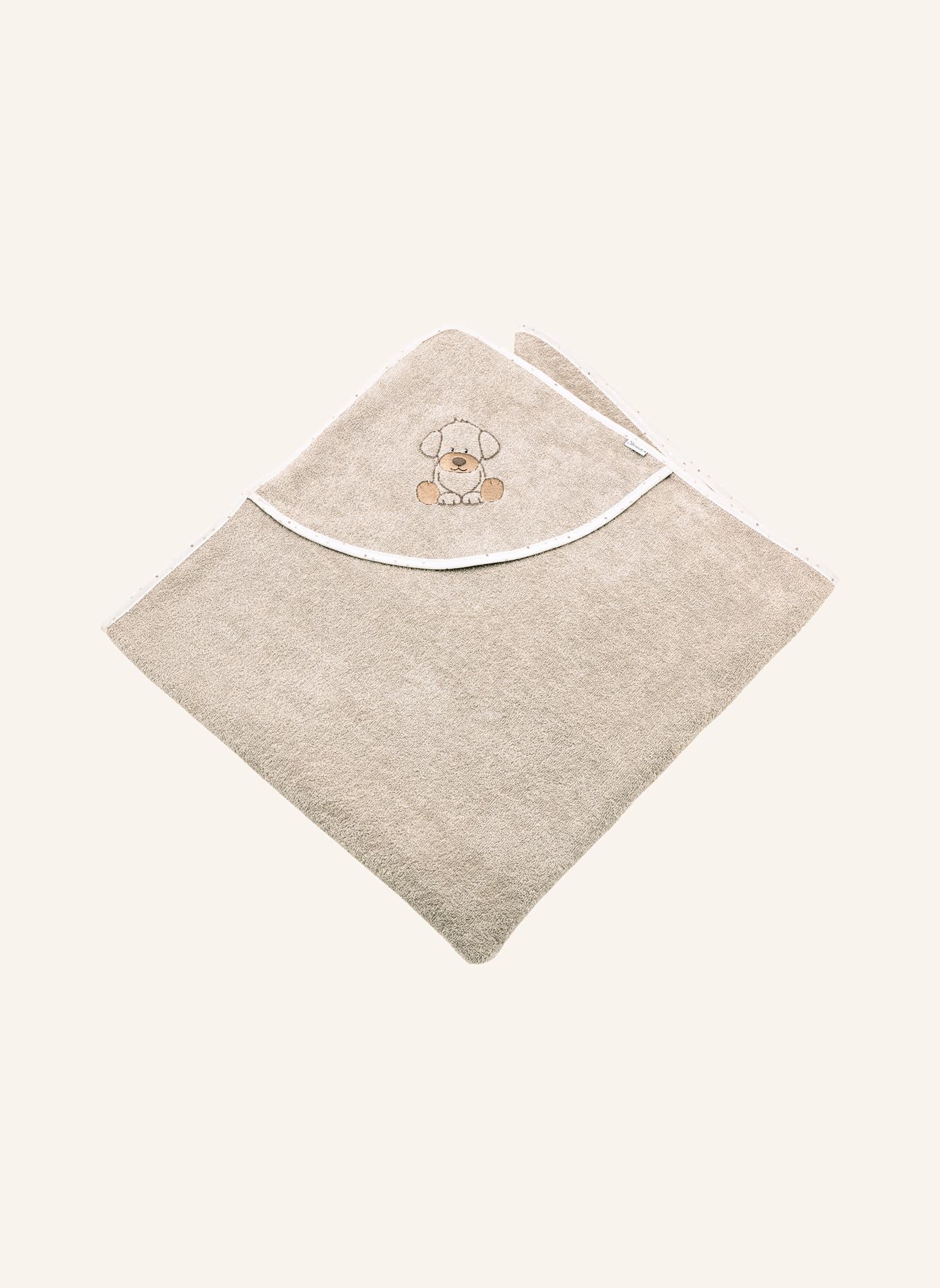 Sterntaler Kapuzenbadetuch 100x100 Lucky: BEIGE