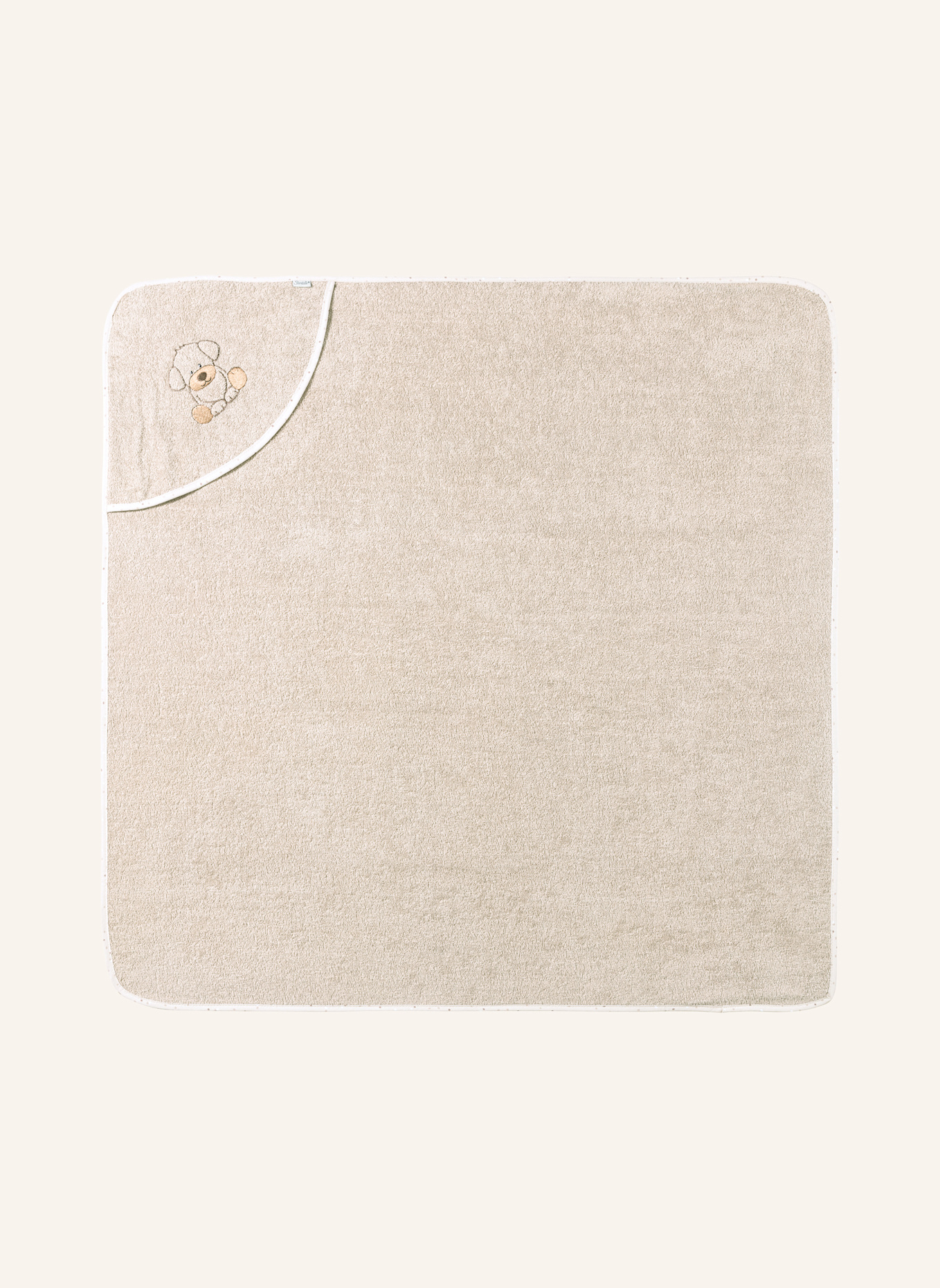 Sterntaler Kapuzenbadetuch 100x100 Lucky: BEIGE