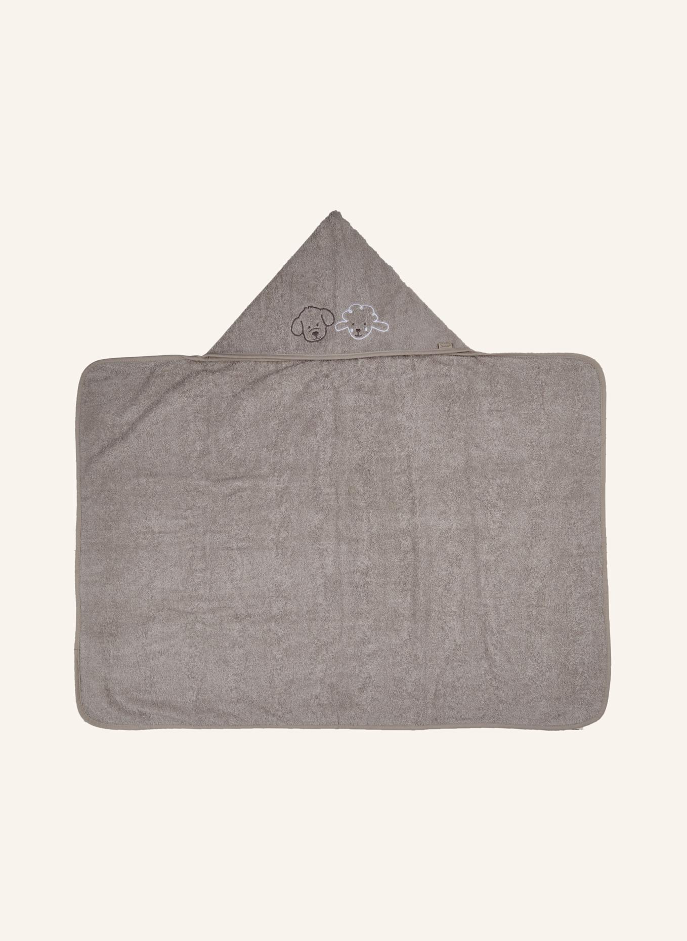 Sterntaler Kapuzenbadetuch 100x70 BAUERNHOF: BEIGE