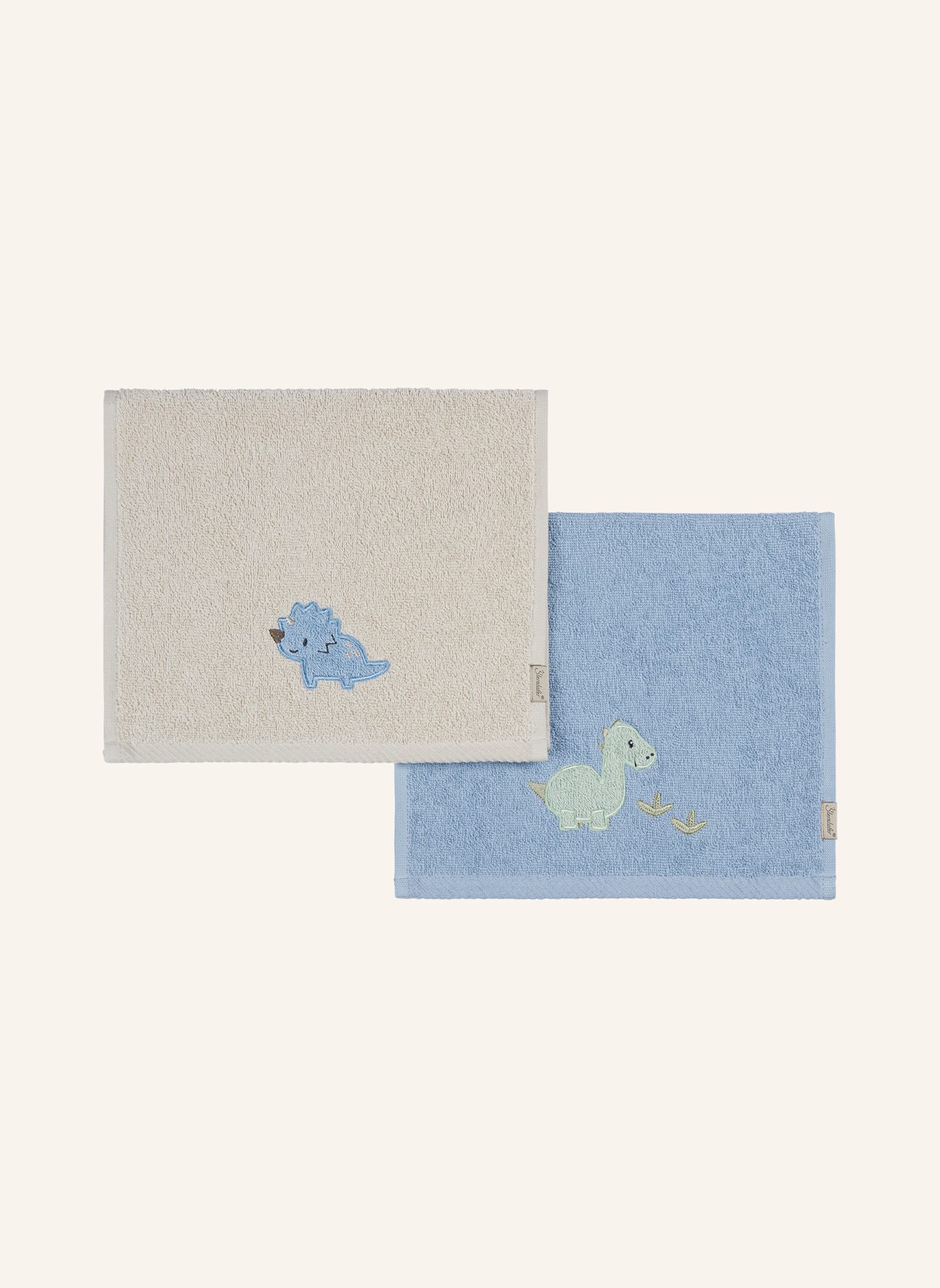 Sterntaler Kinderhandtuch 2er DINO Rexi: BLAU