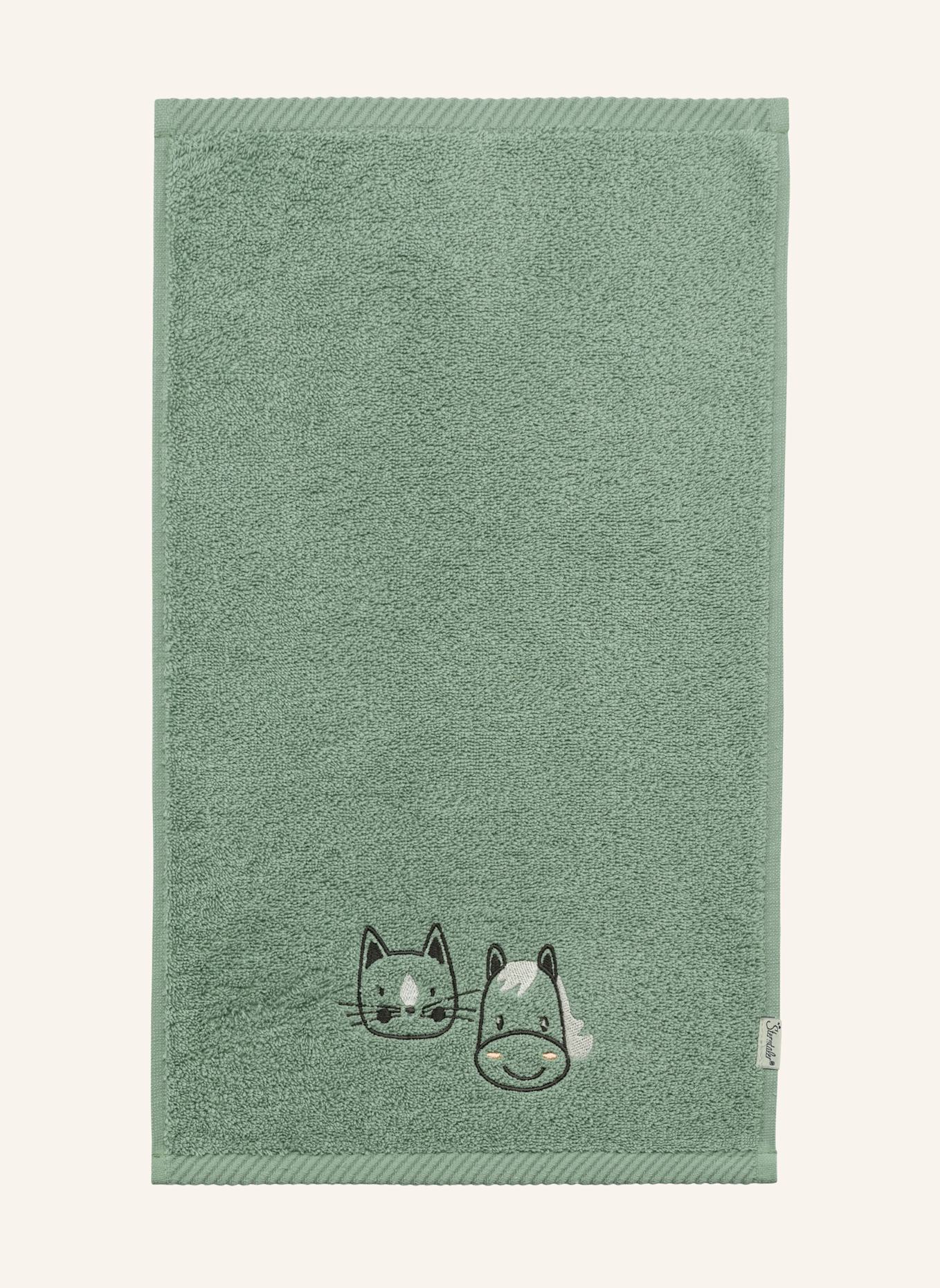 Sterntaler Kinderhandtuch 2er BAUERNHOF: GRÜN