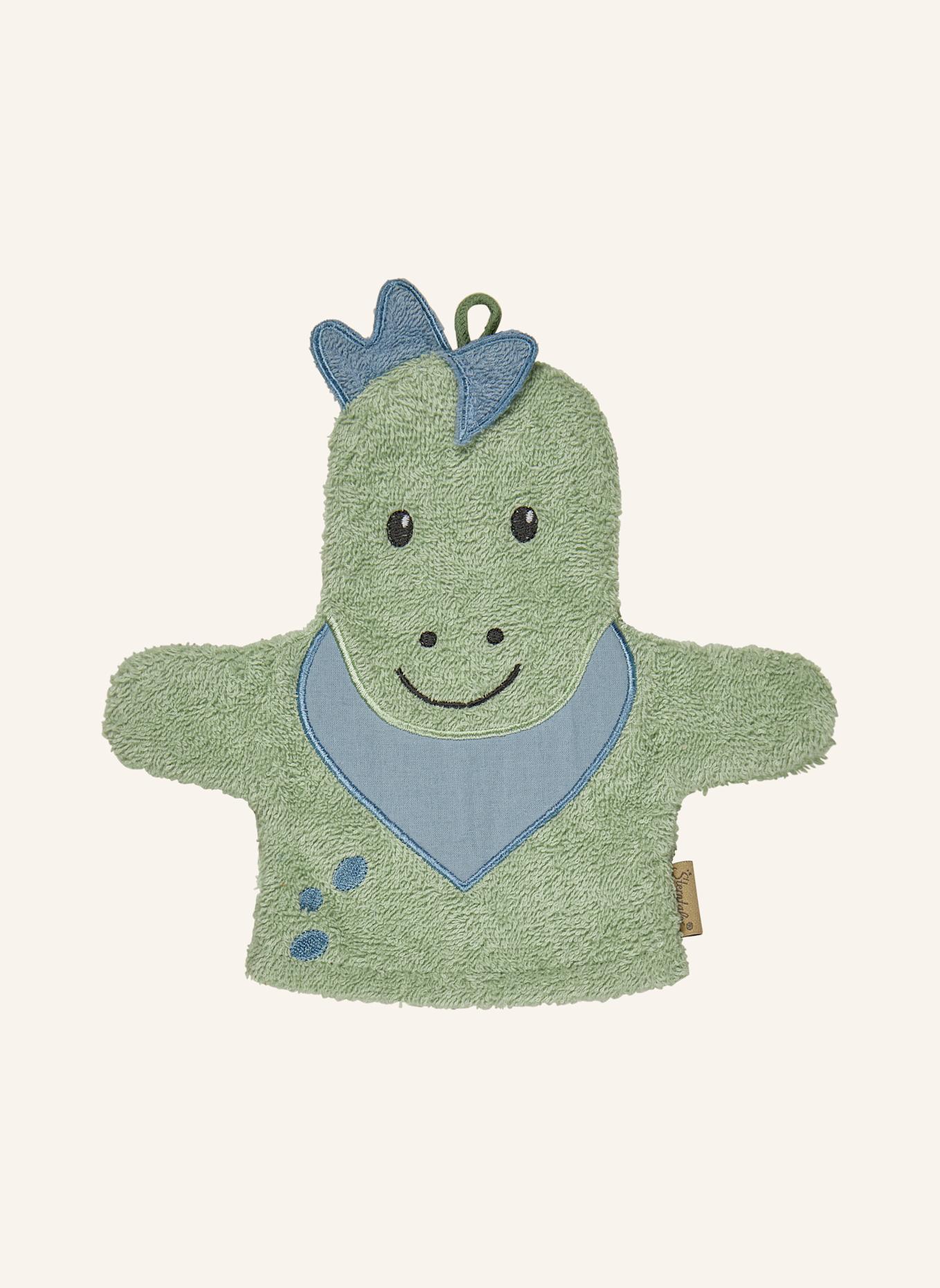 Sterntaler Waschhandschuh DINO Rexi: HELLGRÜN