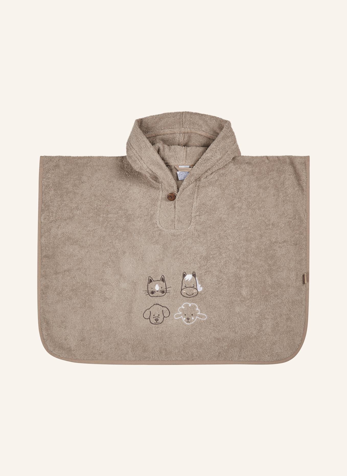 Sterntaler Poncho BAUERNHOF: BEIGE