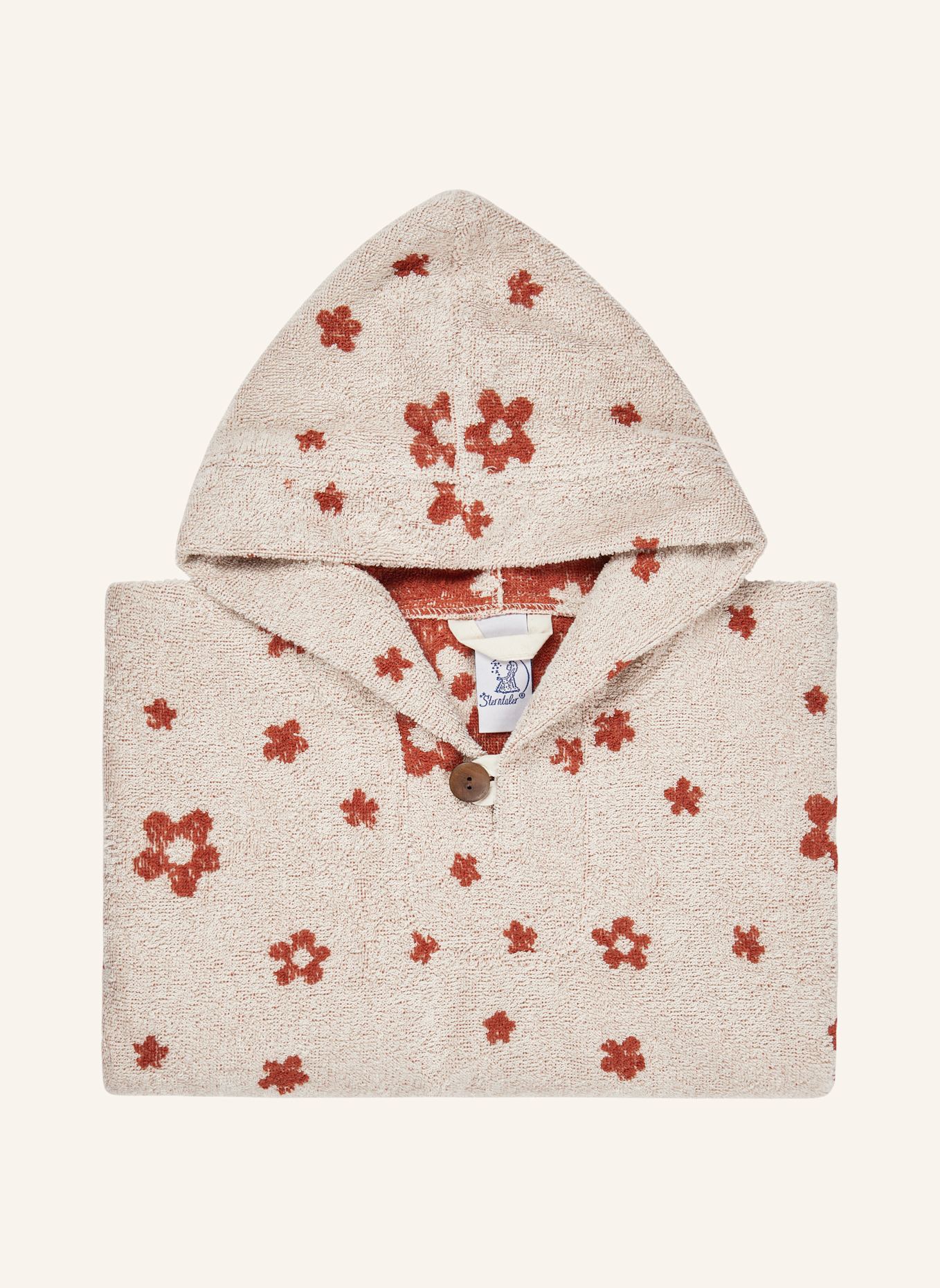 Sterntaler Poncho BAUERNHOF Blumen: BEIGE