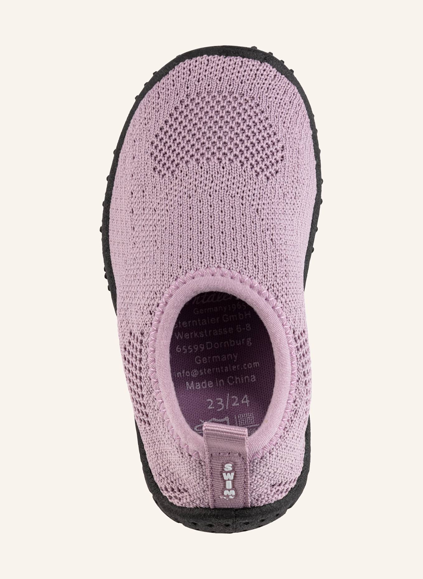 Sterntaler Badeschuhe gestrickt: LILA