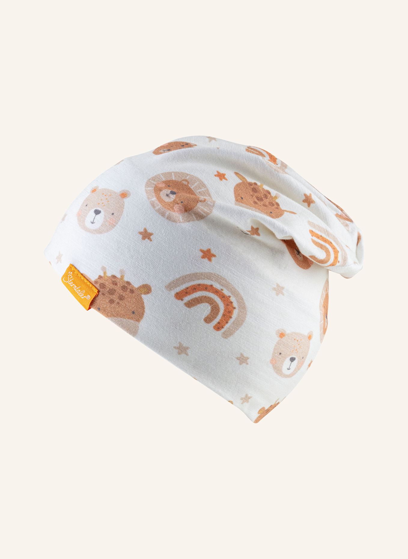 Sterntaler Beanie Tiergesicht: HELLGRAU