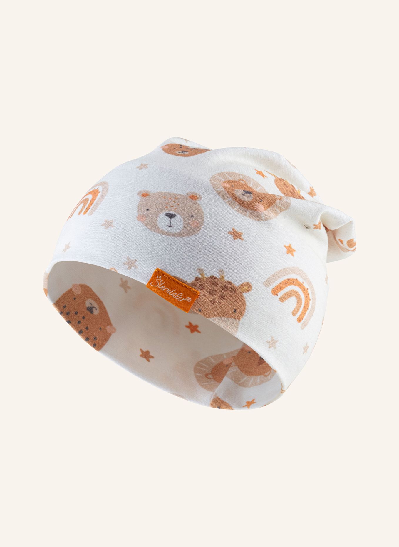 Sterntaler Beanie Tiergesicht: HELLGRAU