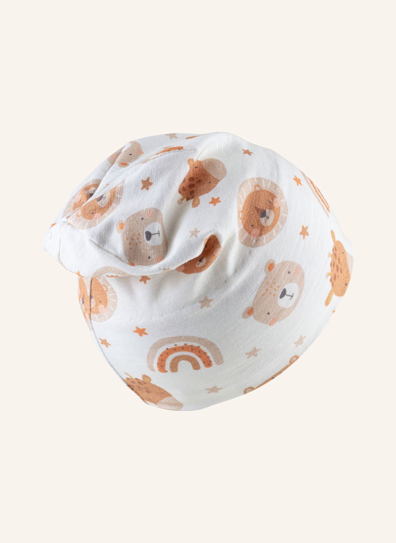 Sterntaler Beanie Tiergesicht: HELLGRAU