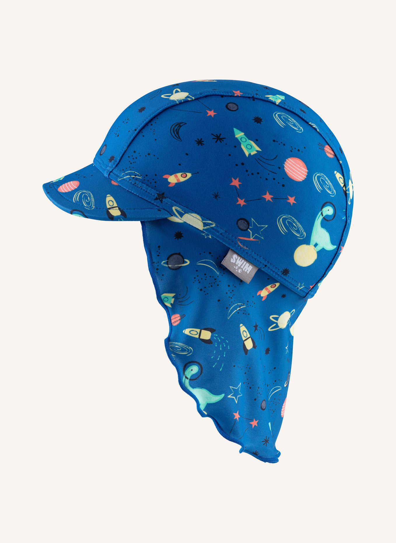 Sterntaler Schirmmütze mit Nackenschutz Weltraum: BLAU