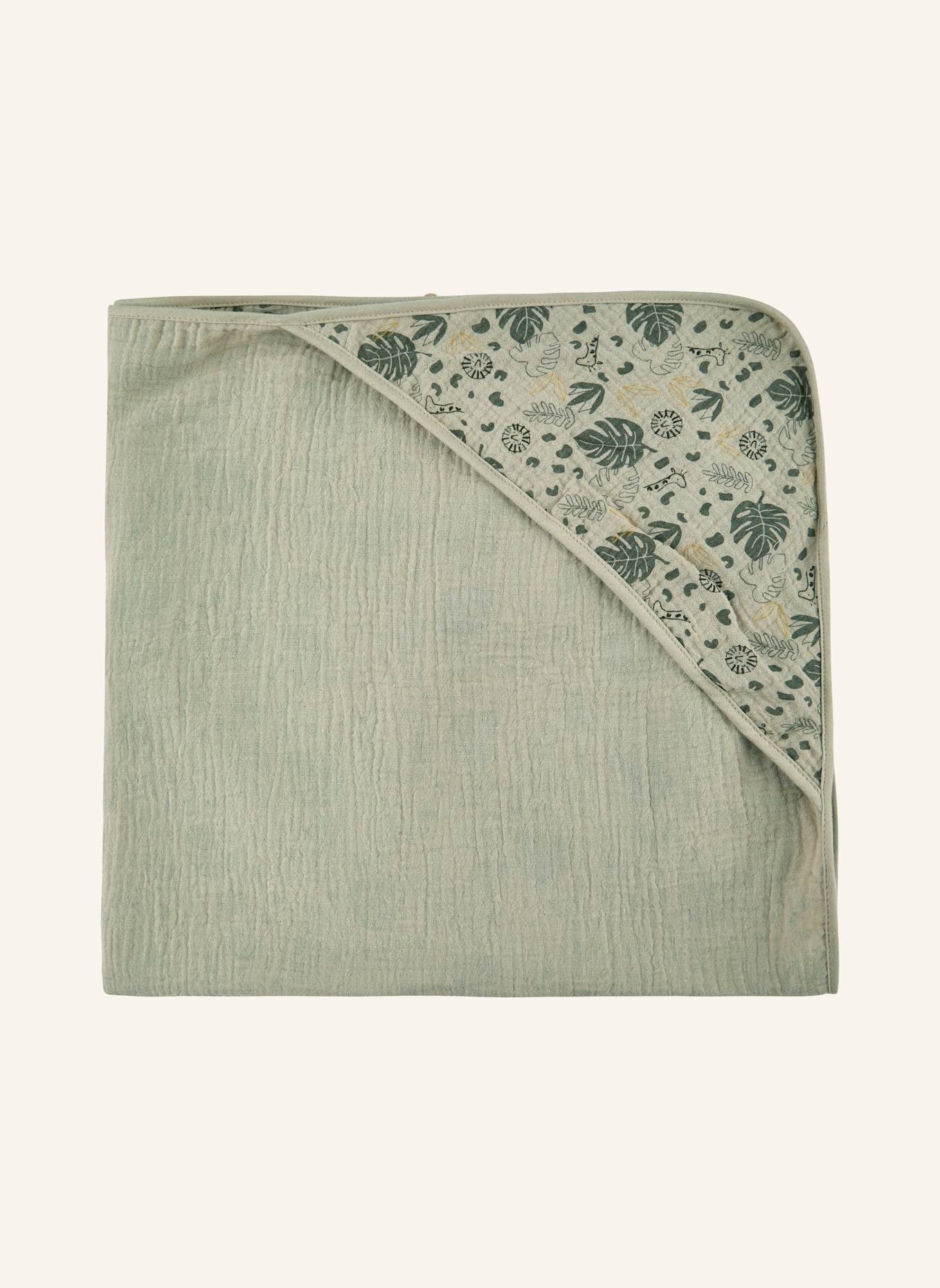 Sterntaler Babydecke mit Kapuze Safari: GRAU