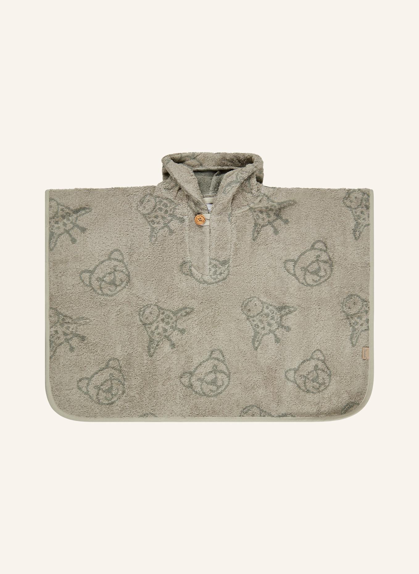 Sterntaler Badeponcho LÖWE Leo: GRAU