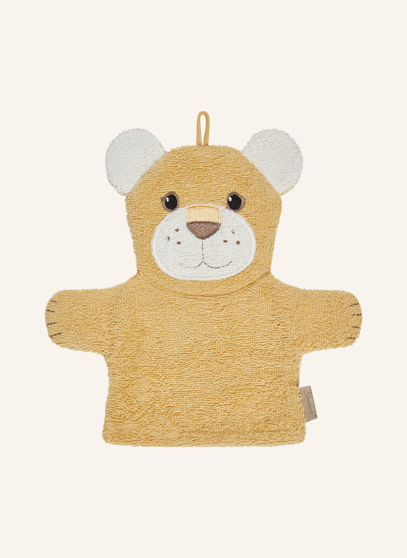 Sterntaler Waschhandschuh LÖWE Leo: GELB