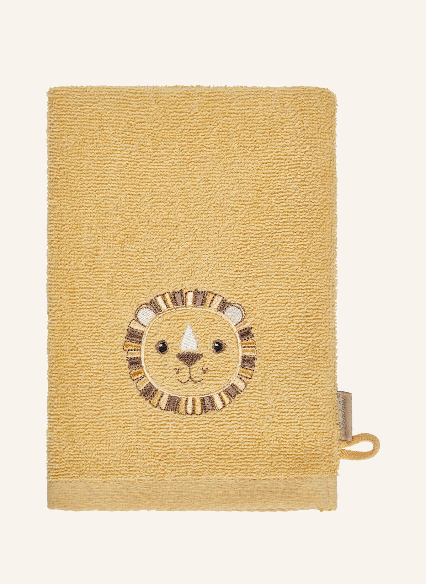 Sterntaler Waschlappen 2er-Pack LÖWE Leo: WEISS