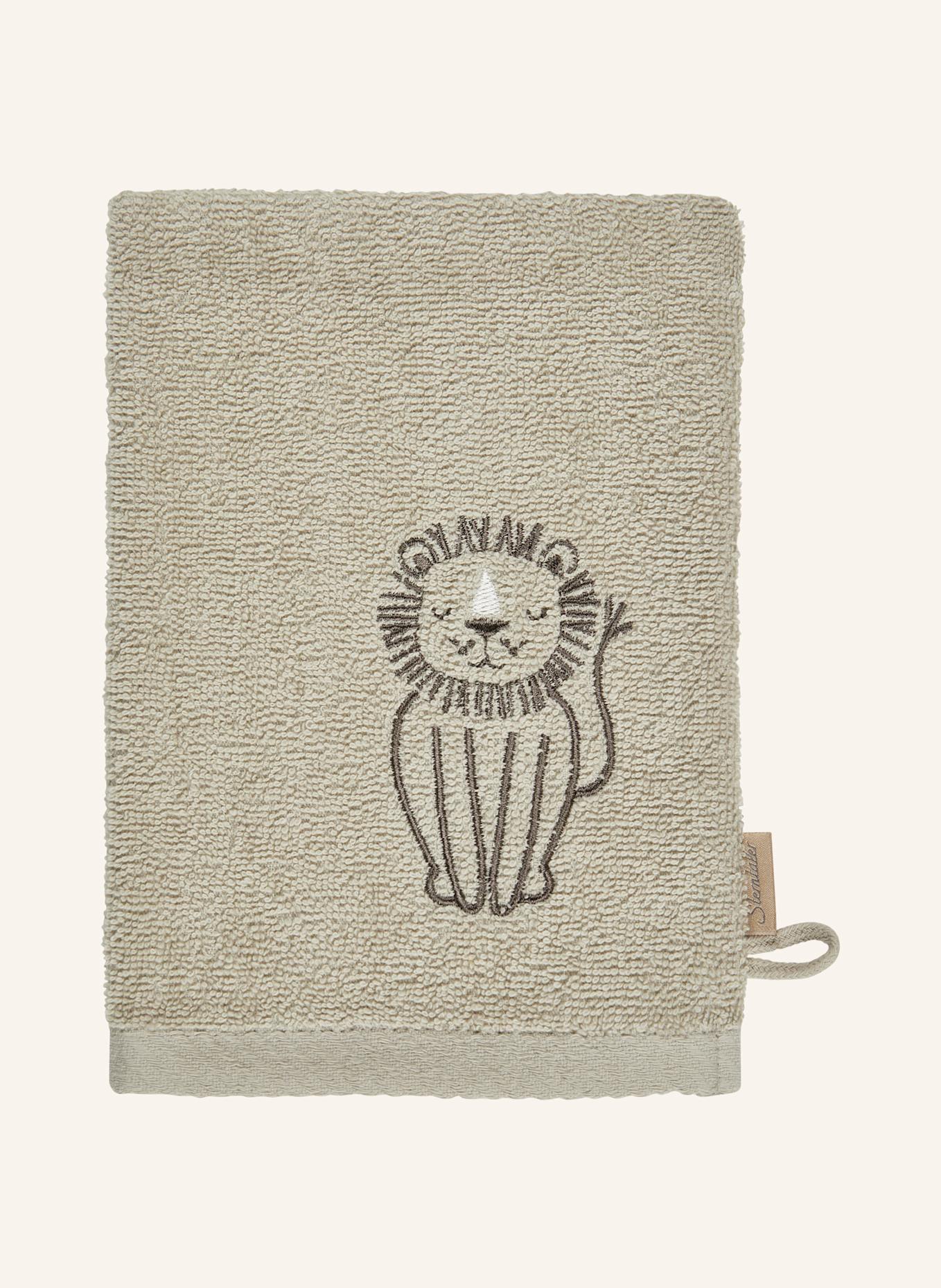 Sterntaler Waschlappen 2er-Pack LÖWE Leo: WEISS