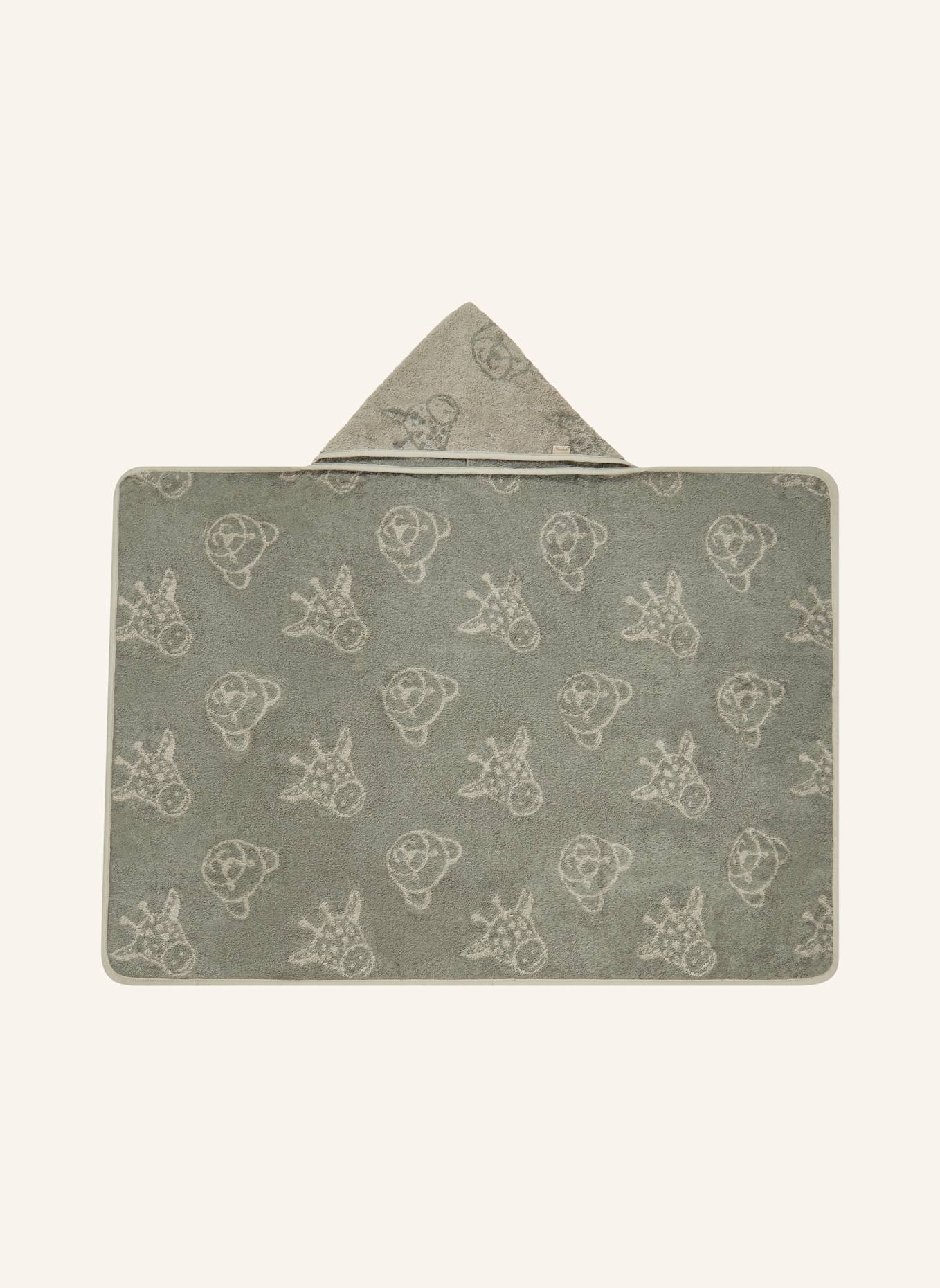 Sterntaler Kapuzenbadetuch 100x70 cm LÖWE Leo: GRAU