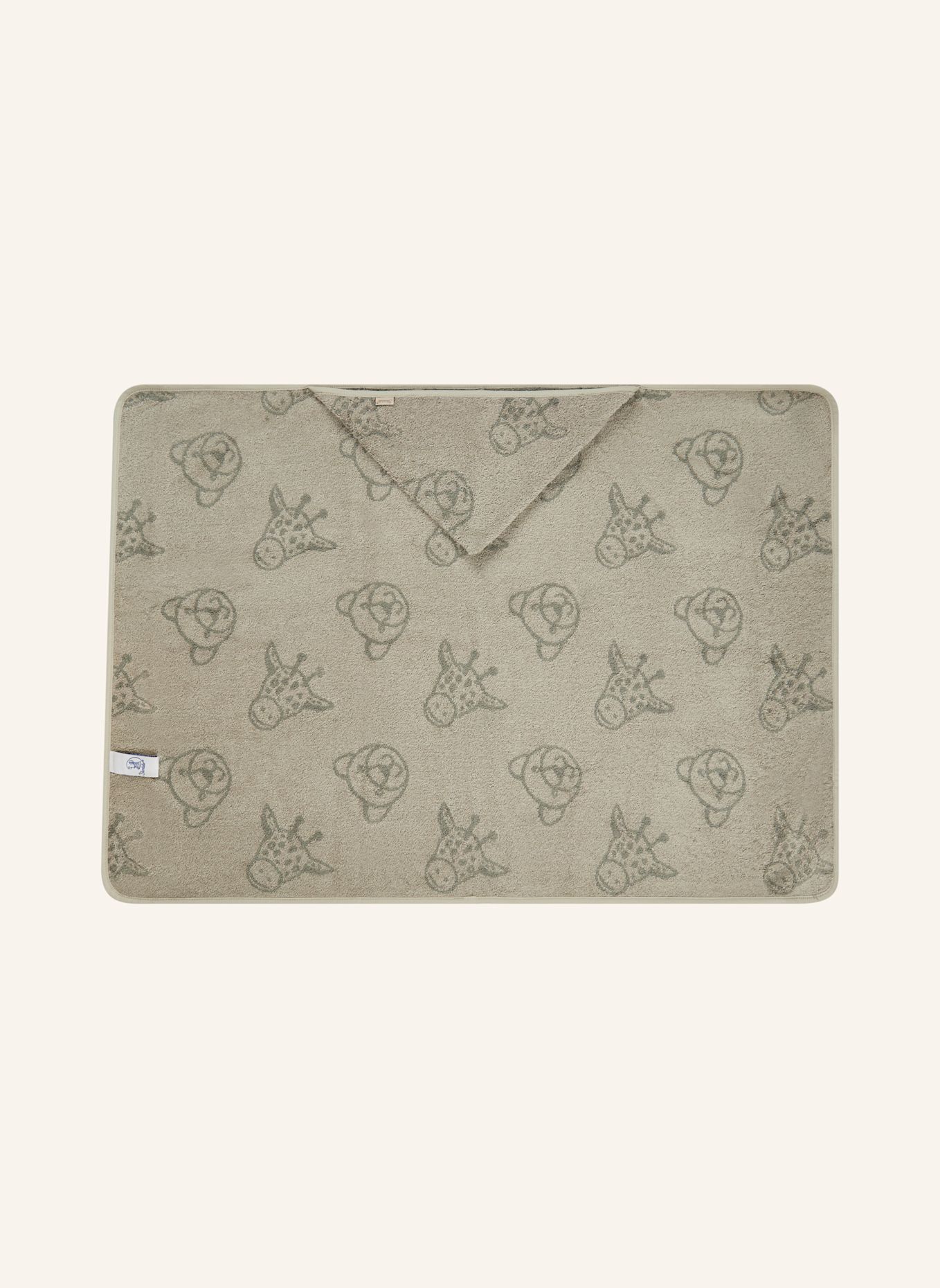 Sterntaler Kapuzenbadetuch 100x70 cm LÖWE Leo: GRAU