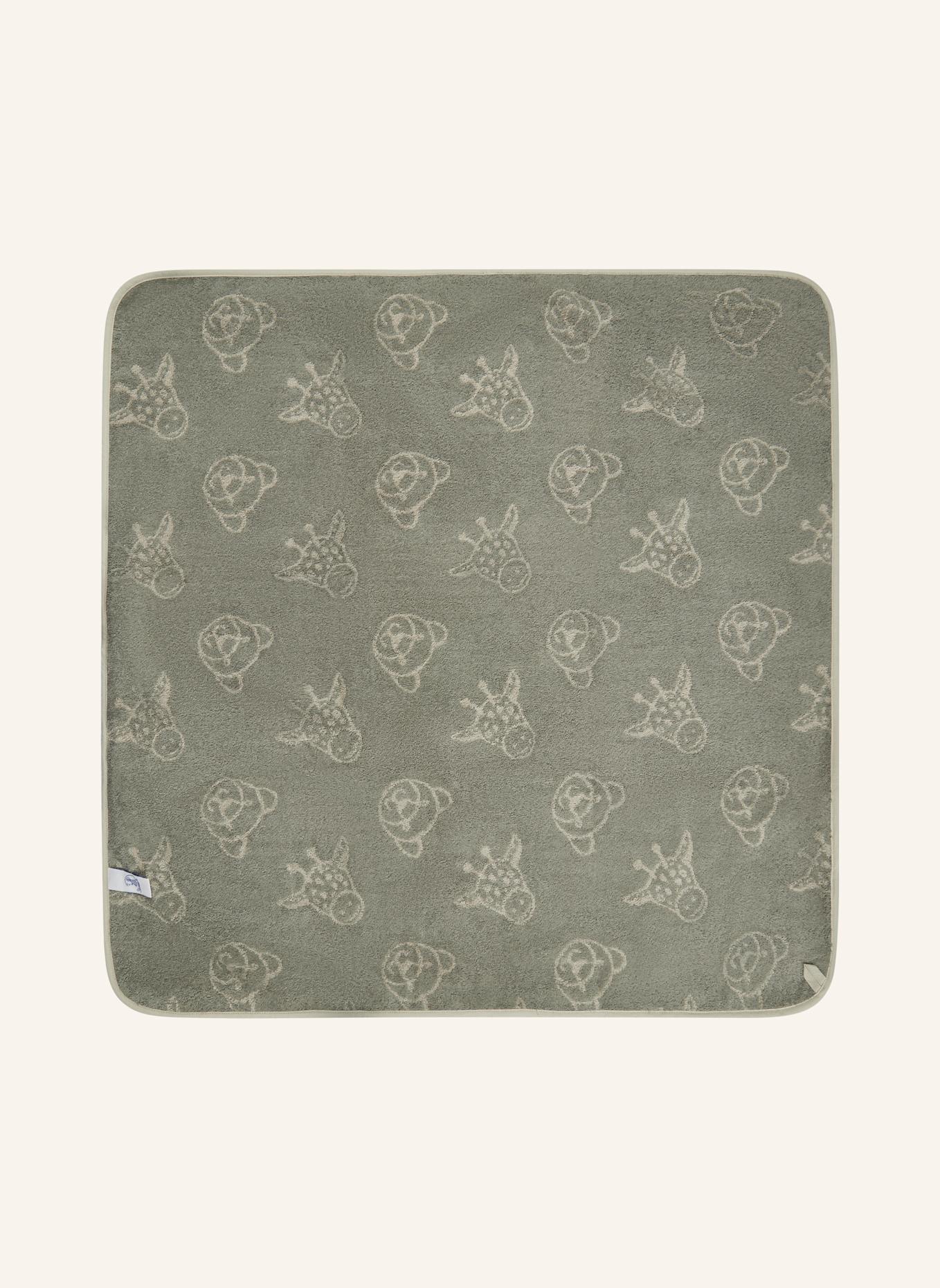 Sterntaler Kapuzenbadetuch 100x100 cm LÖWE Leo: GRAU