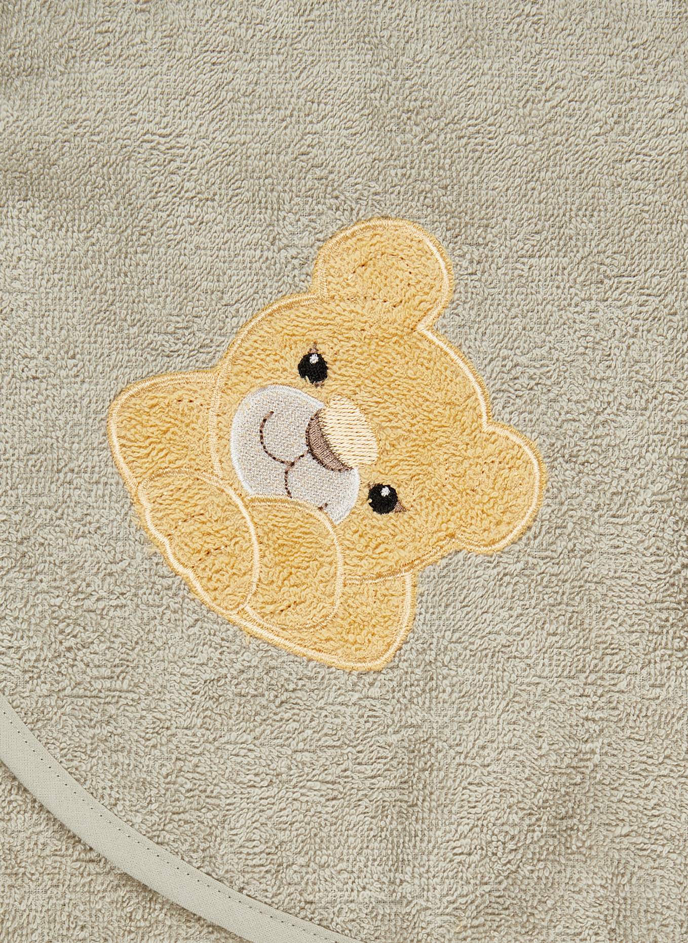 Sterntaler Kapuzenbadetuch 80x80 cm LÖWE Leo: GRAU