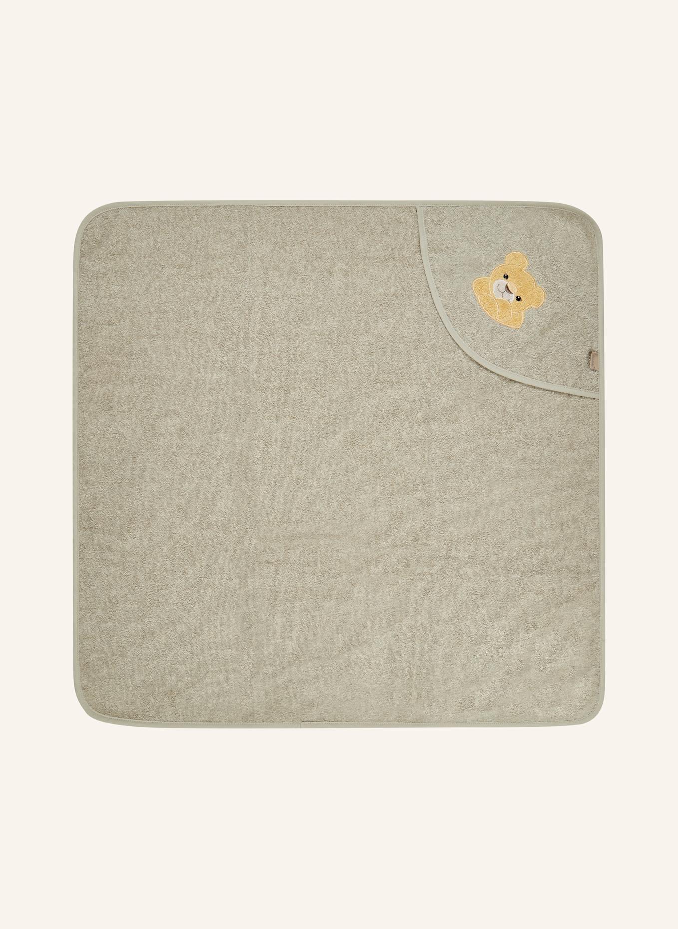 Sterntaler Kapuzenbadetuch 80x80 cm LÖWE Leo: GRAU