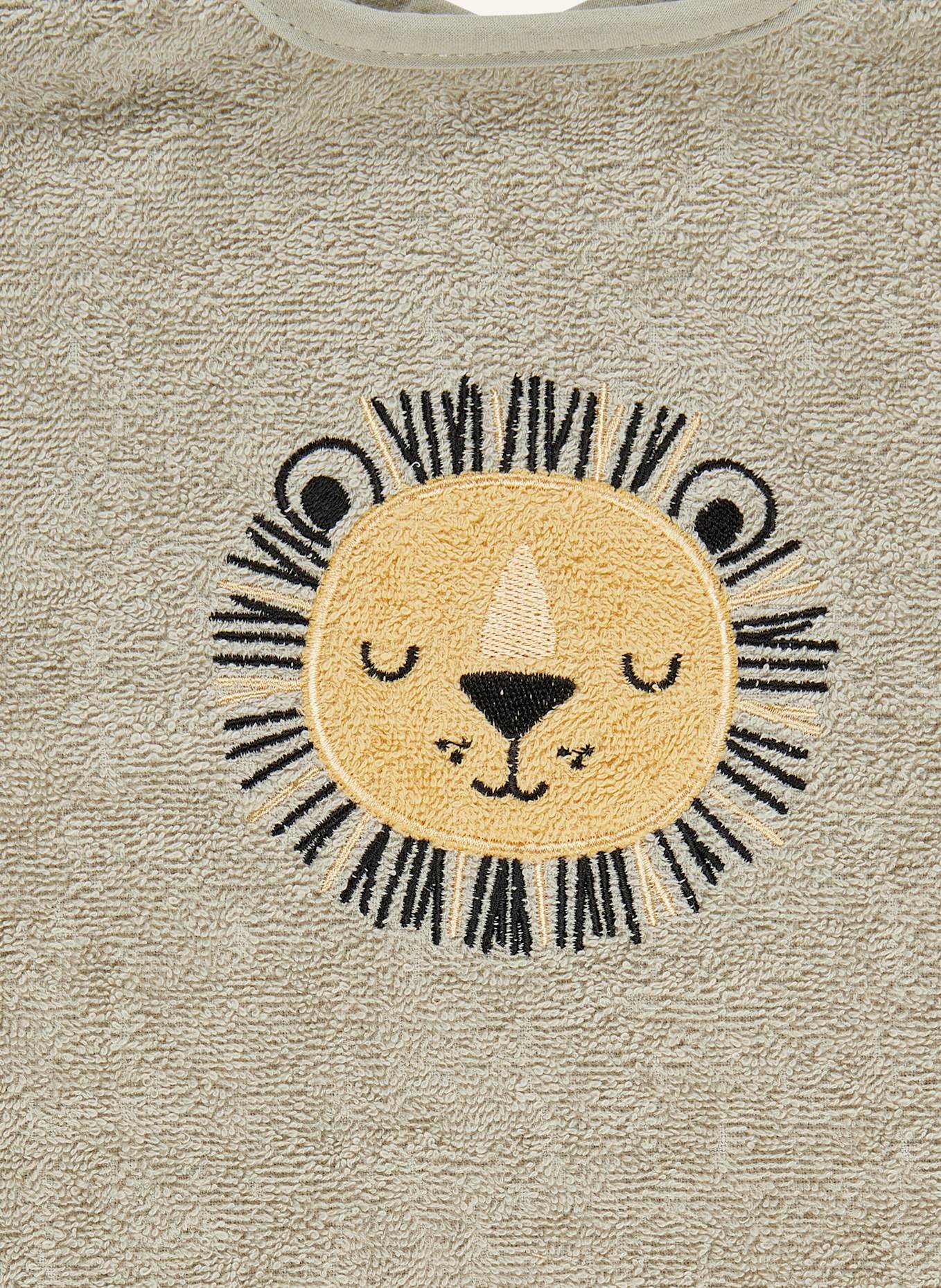 Sterntaler Ärmellätzchen LÖWE Leo: GRAU