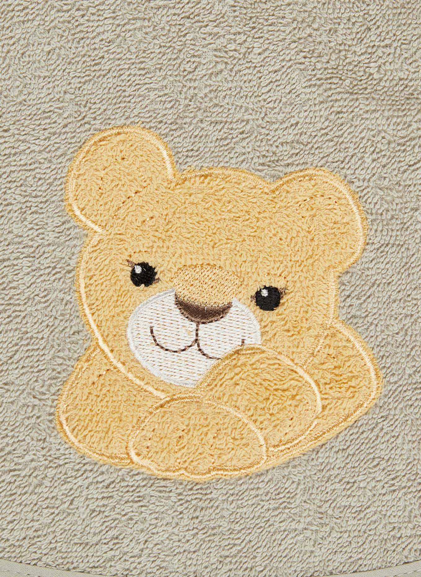 Sterntaler Lätzchen Druckknopf LÖWE Leo: GRAU