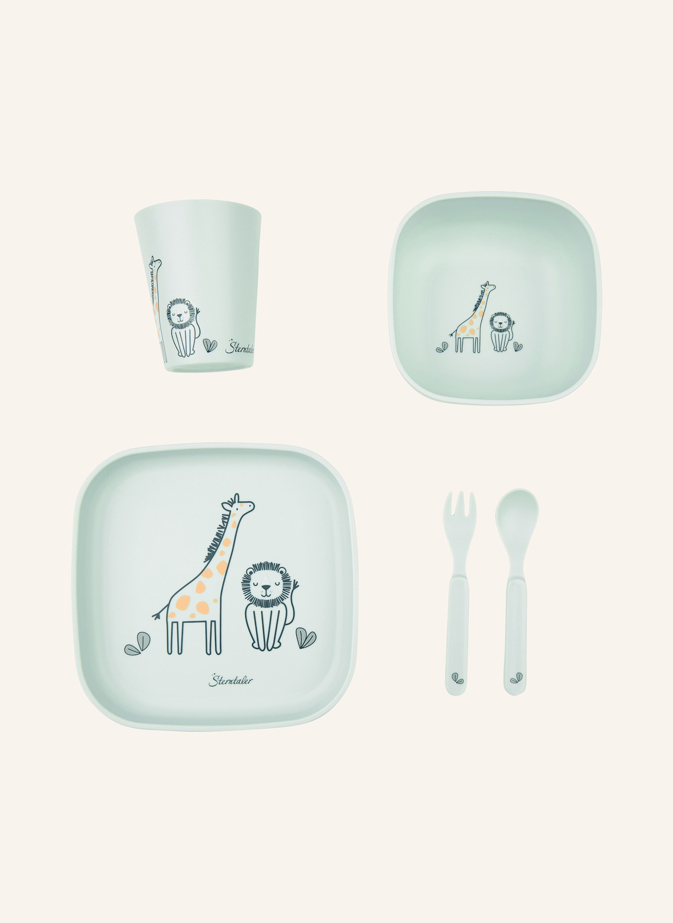 Sterntaler Geschirrset Safari: GRÜN
