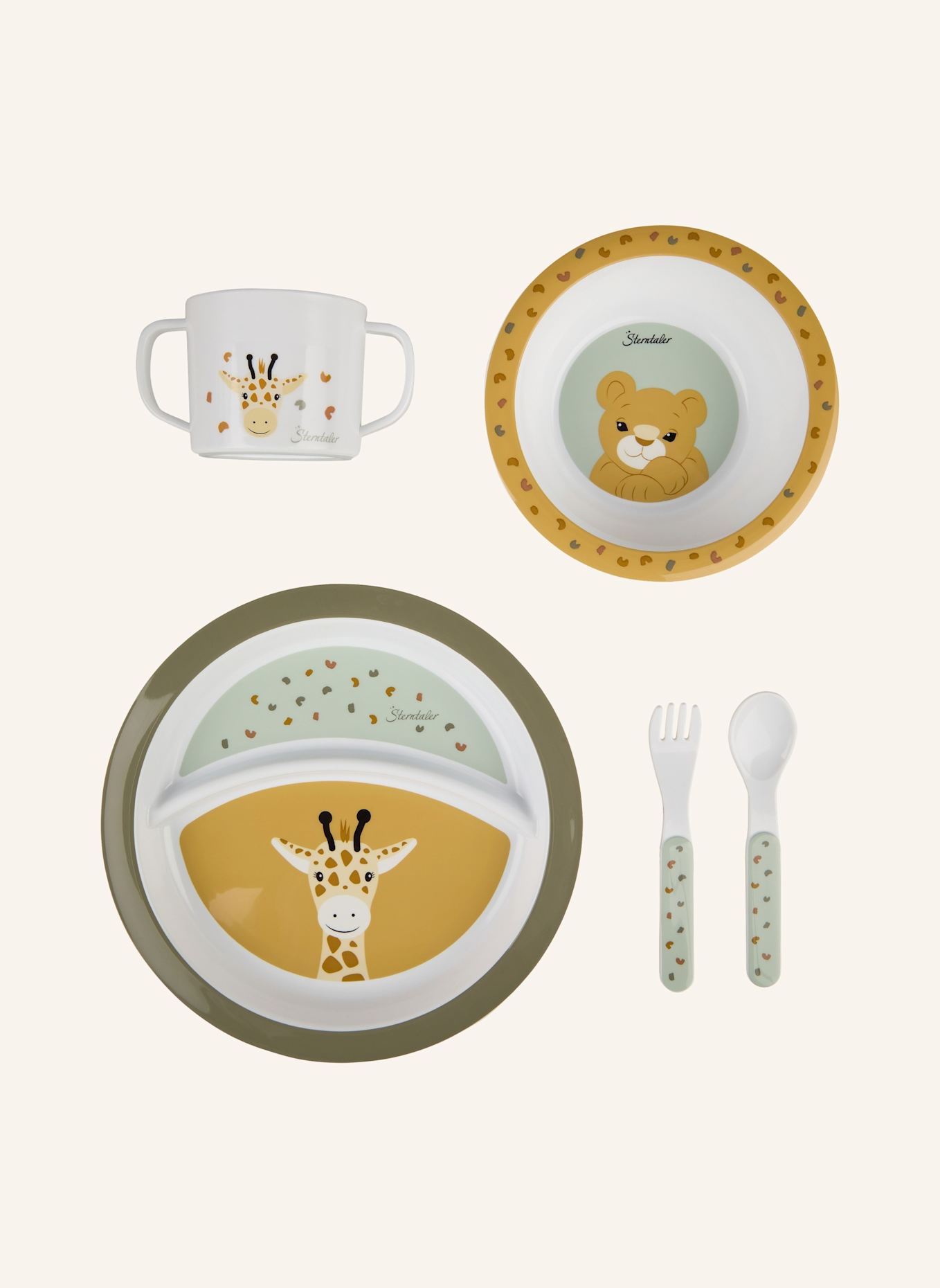 Sterntaler Geschirrset Safari: GRÜN