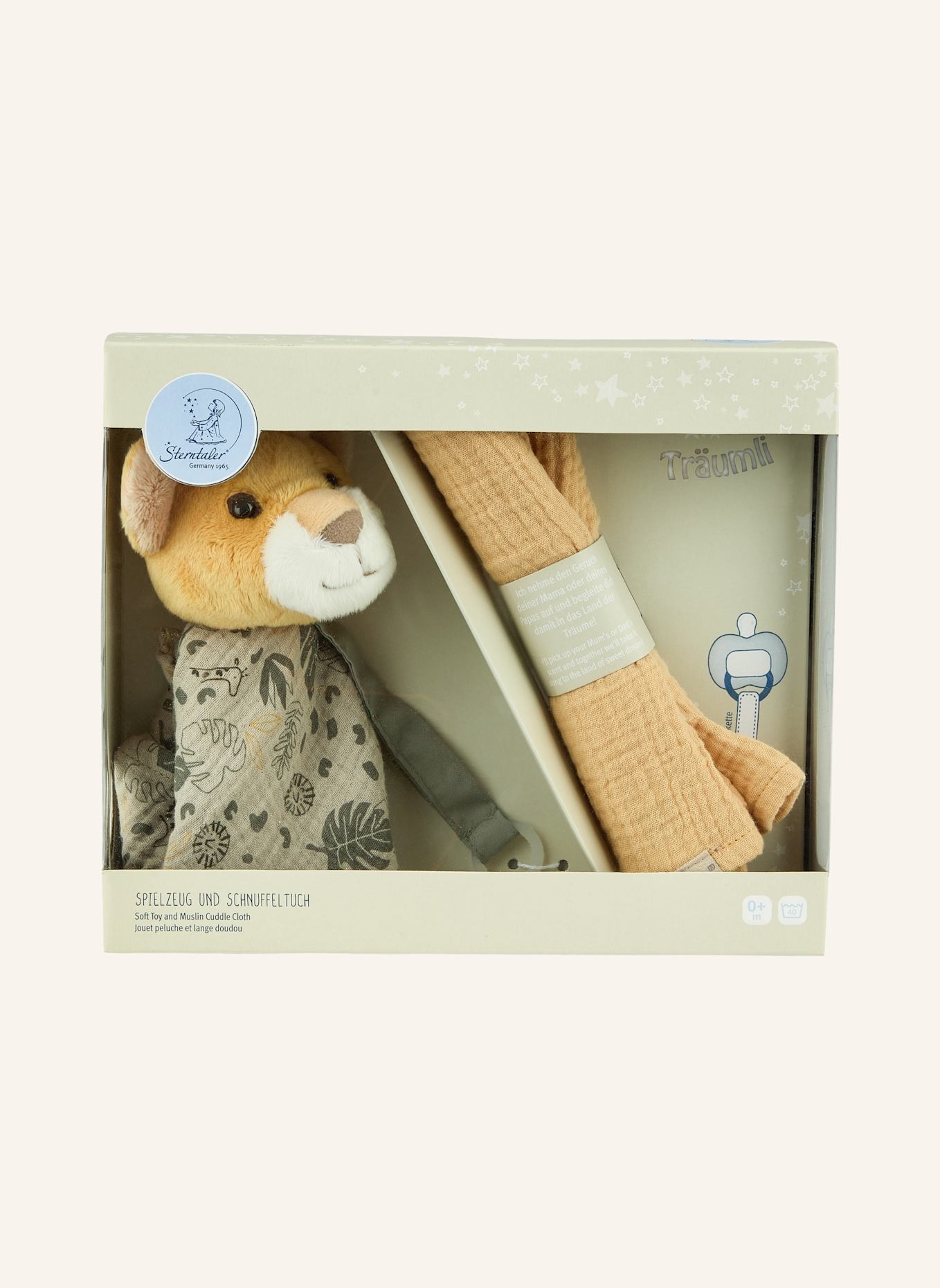 Sterntaler Träumli-Set LÖWE Leo: GRAU