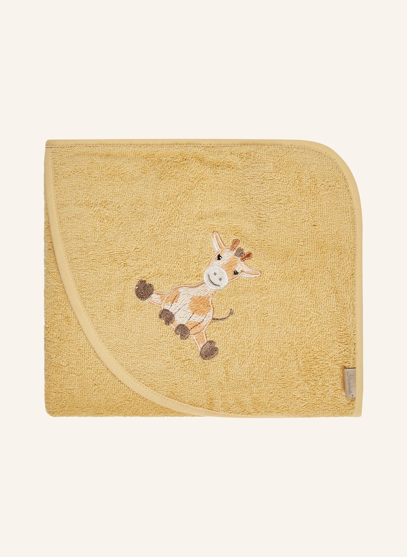 Sterntaler Kapuzenbadetuch 80x80 cm GIRAFFE Kaya: GELB