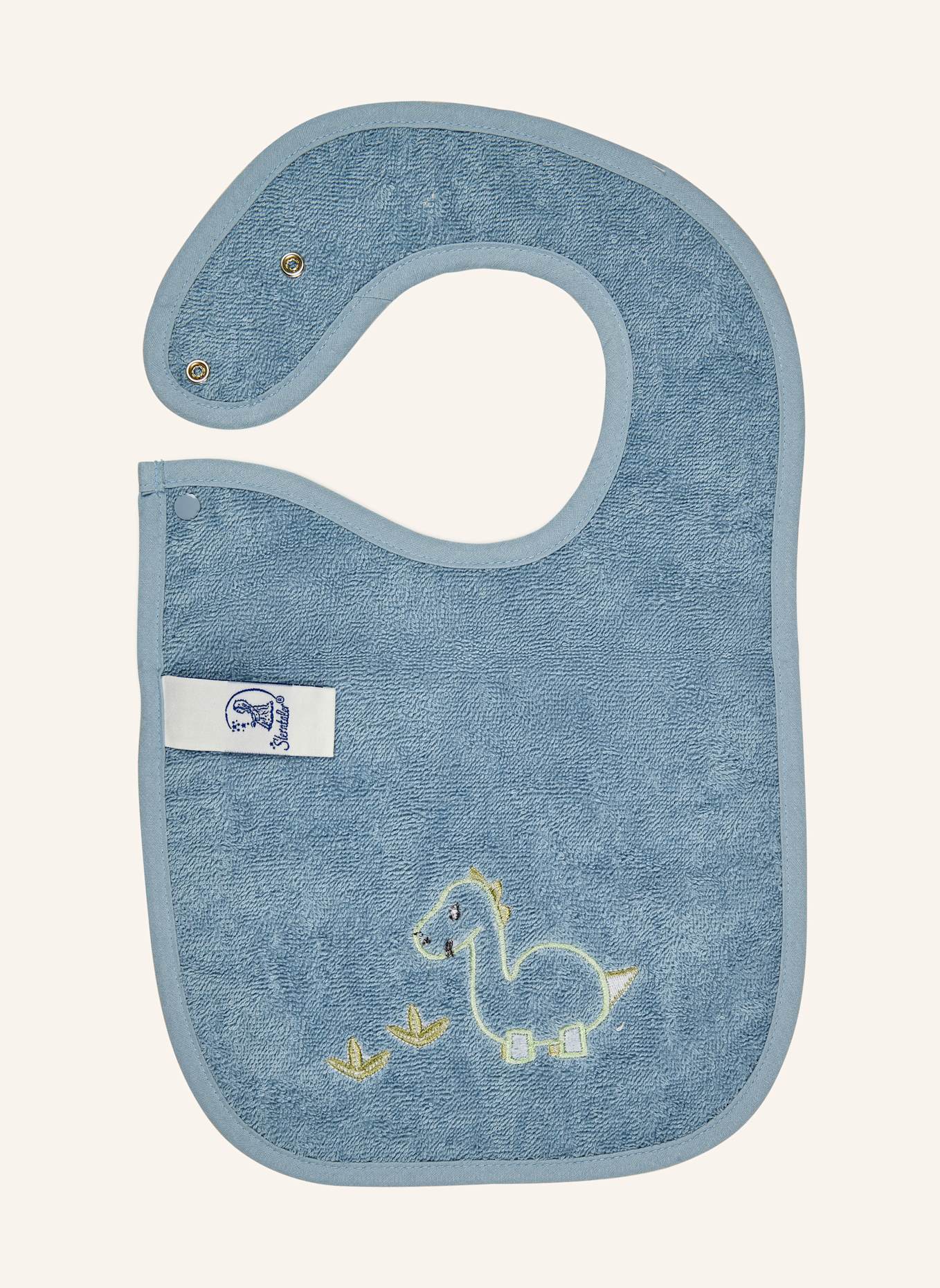 Sterntaler Lätzchen Druckknopf DINO Rexi: BLAU