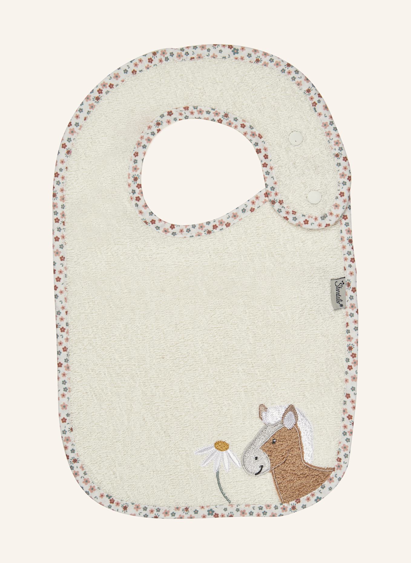 Sterntaler Lätzchen Druckknopf PFERD Sunny: BEIGE